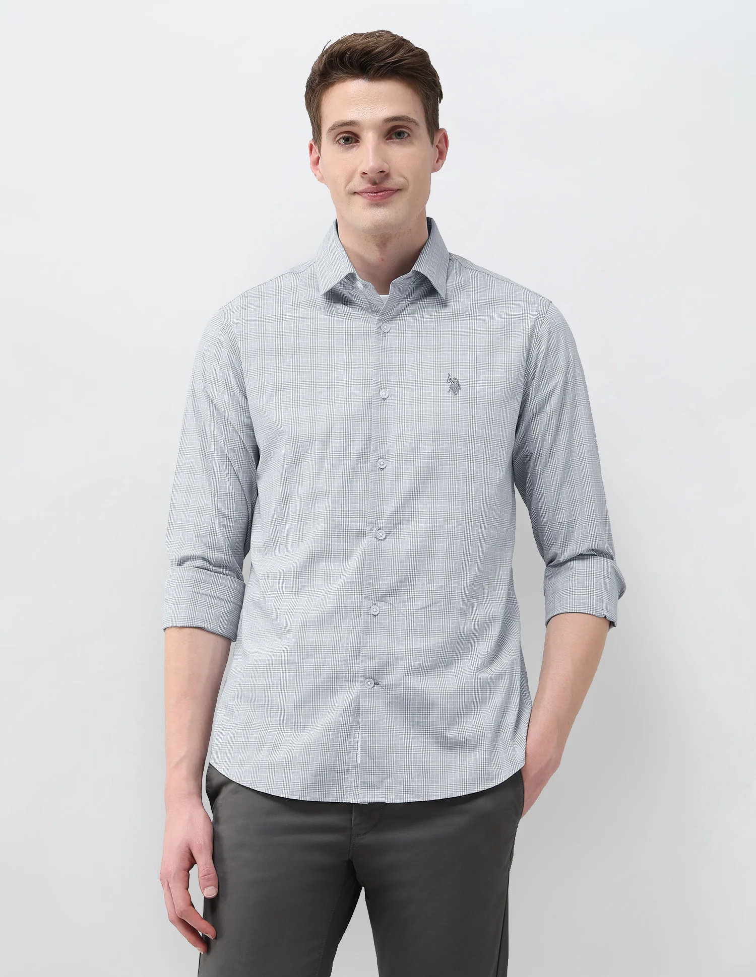 Tailored Fit Satin Shirt - Image 6
