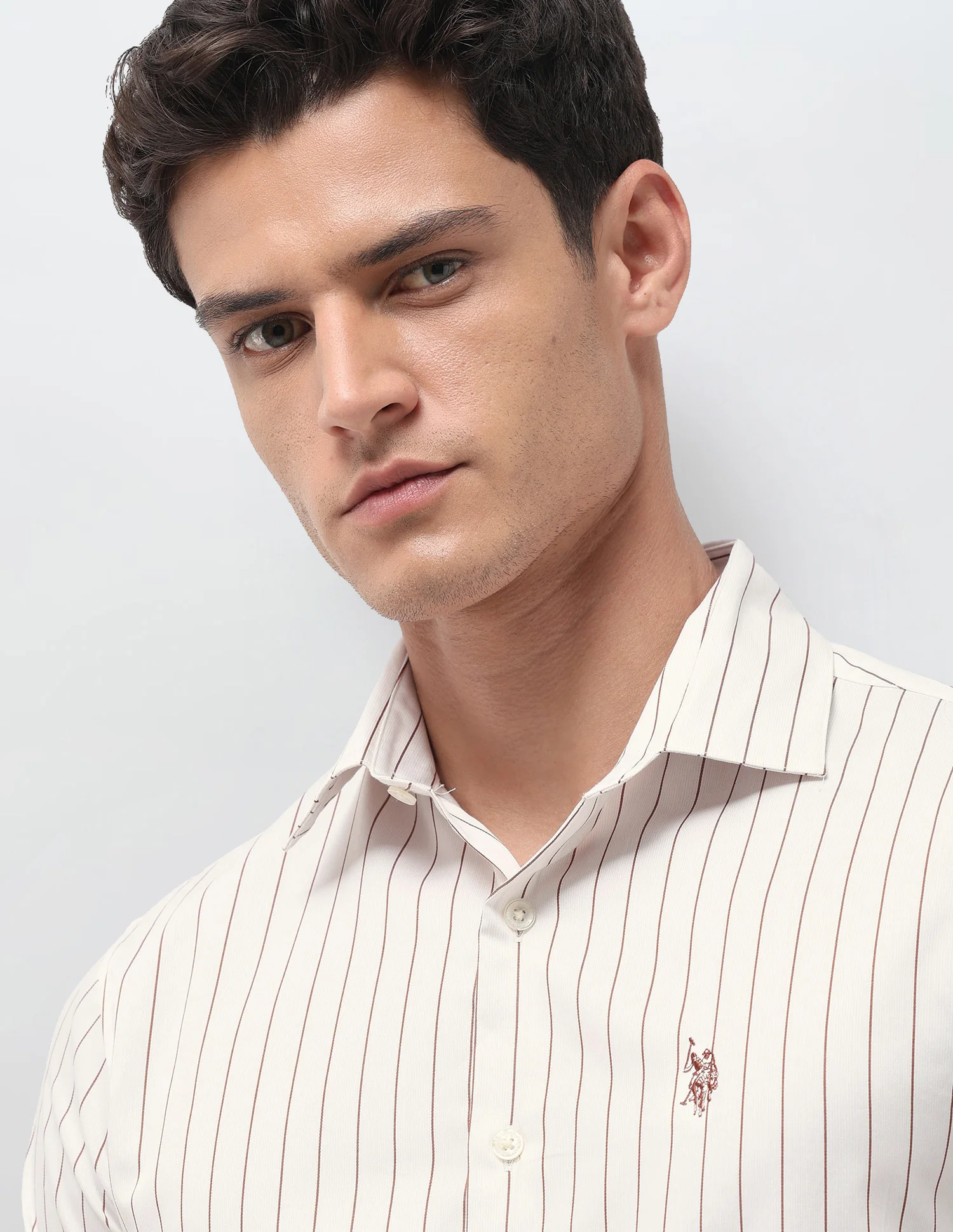 Tailored Fit Satin Shirt - Image 7