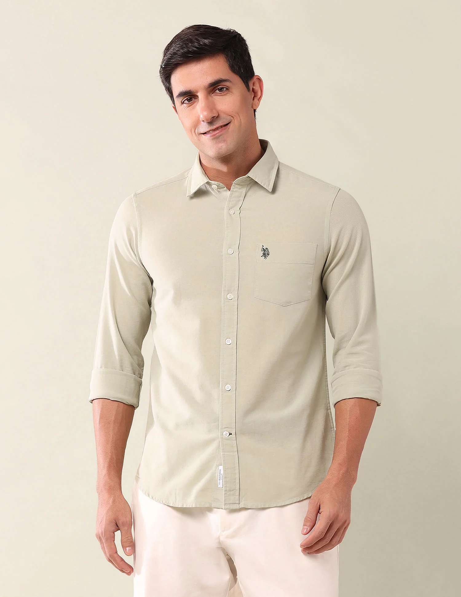 Tailored Fit Solid Shirt - Image 5