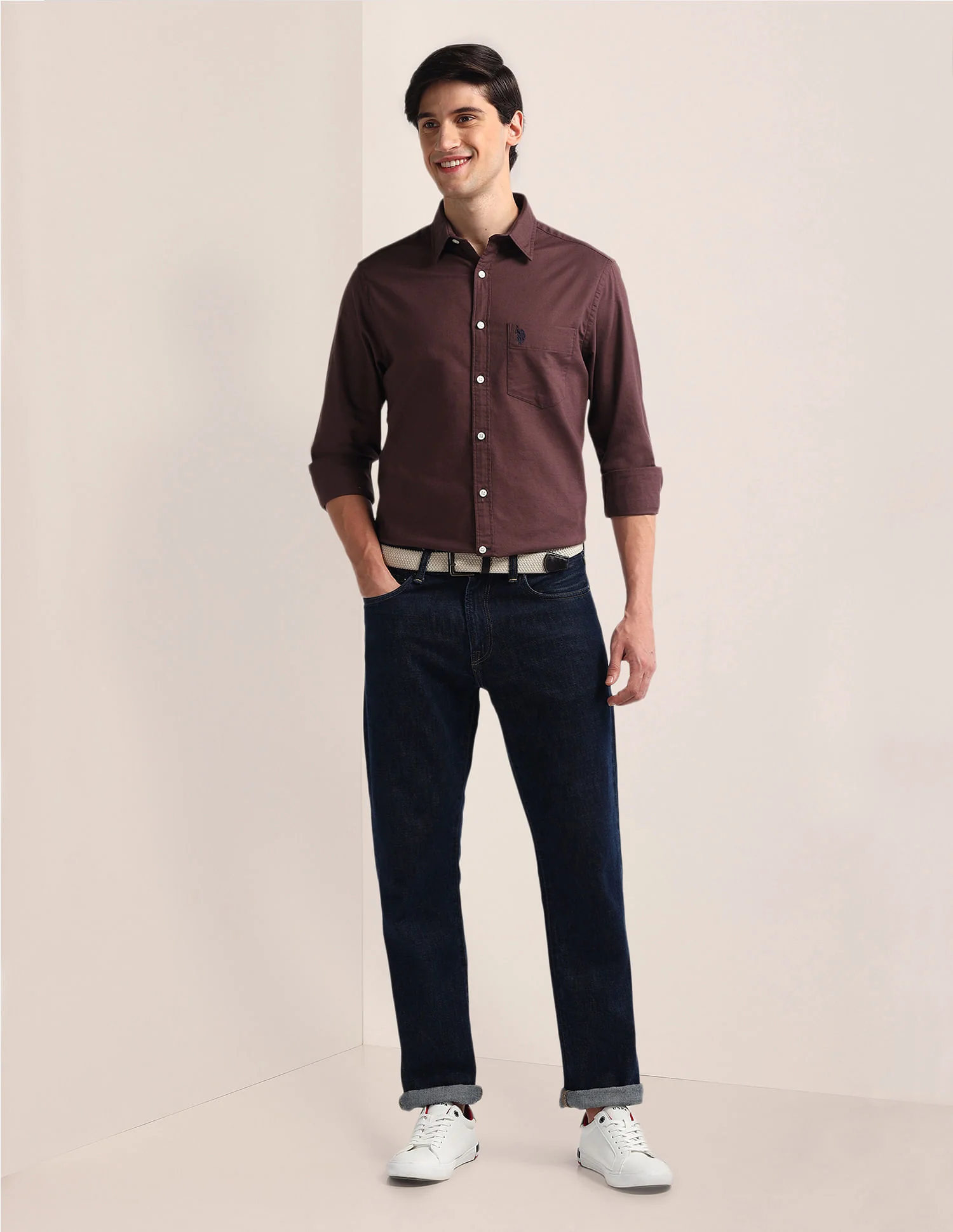 Tailored Fit Solid Shirt - Image 3