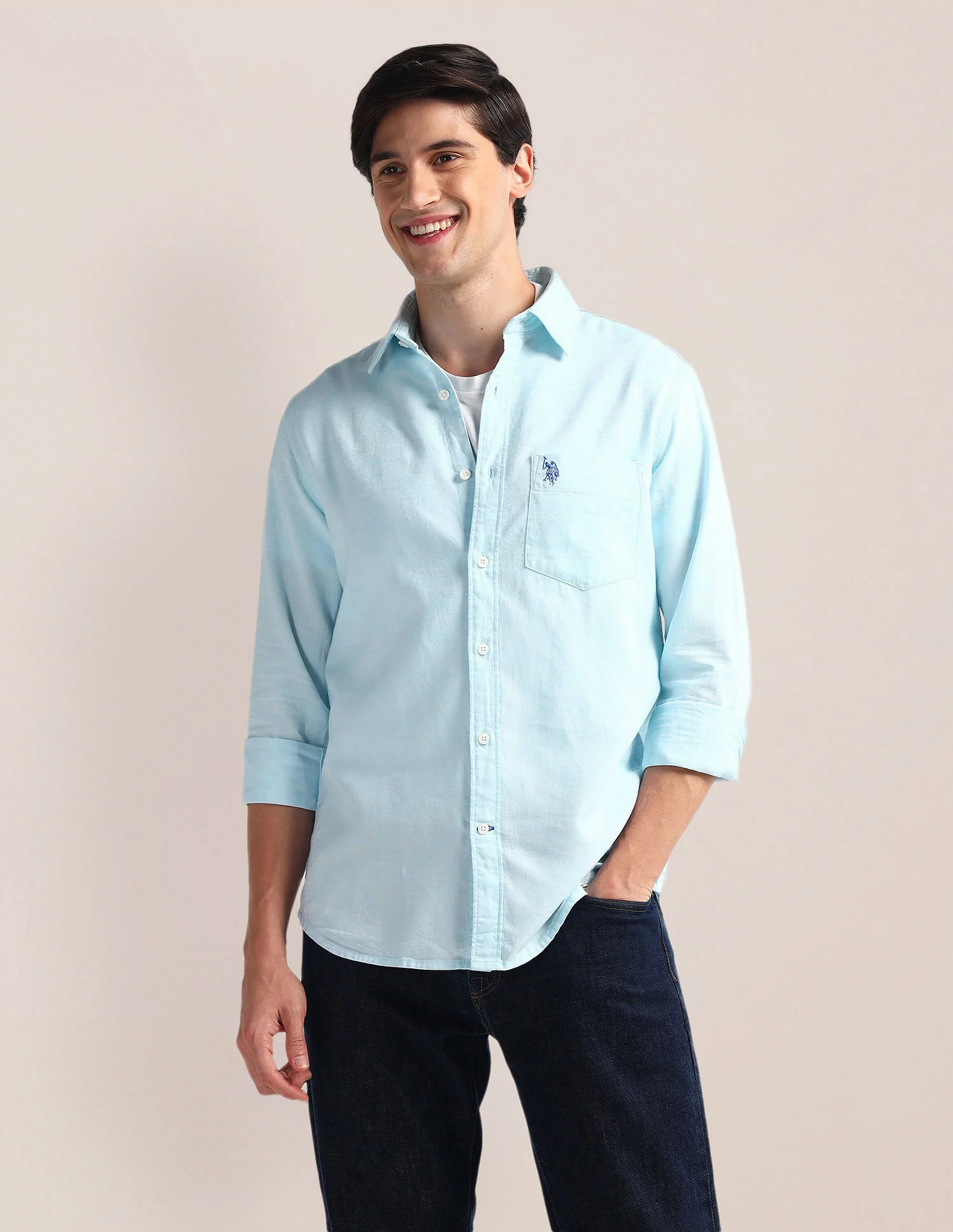 Tailored Fit Solid Shirt