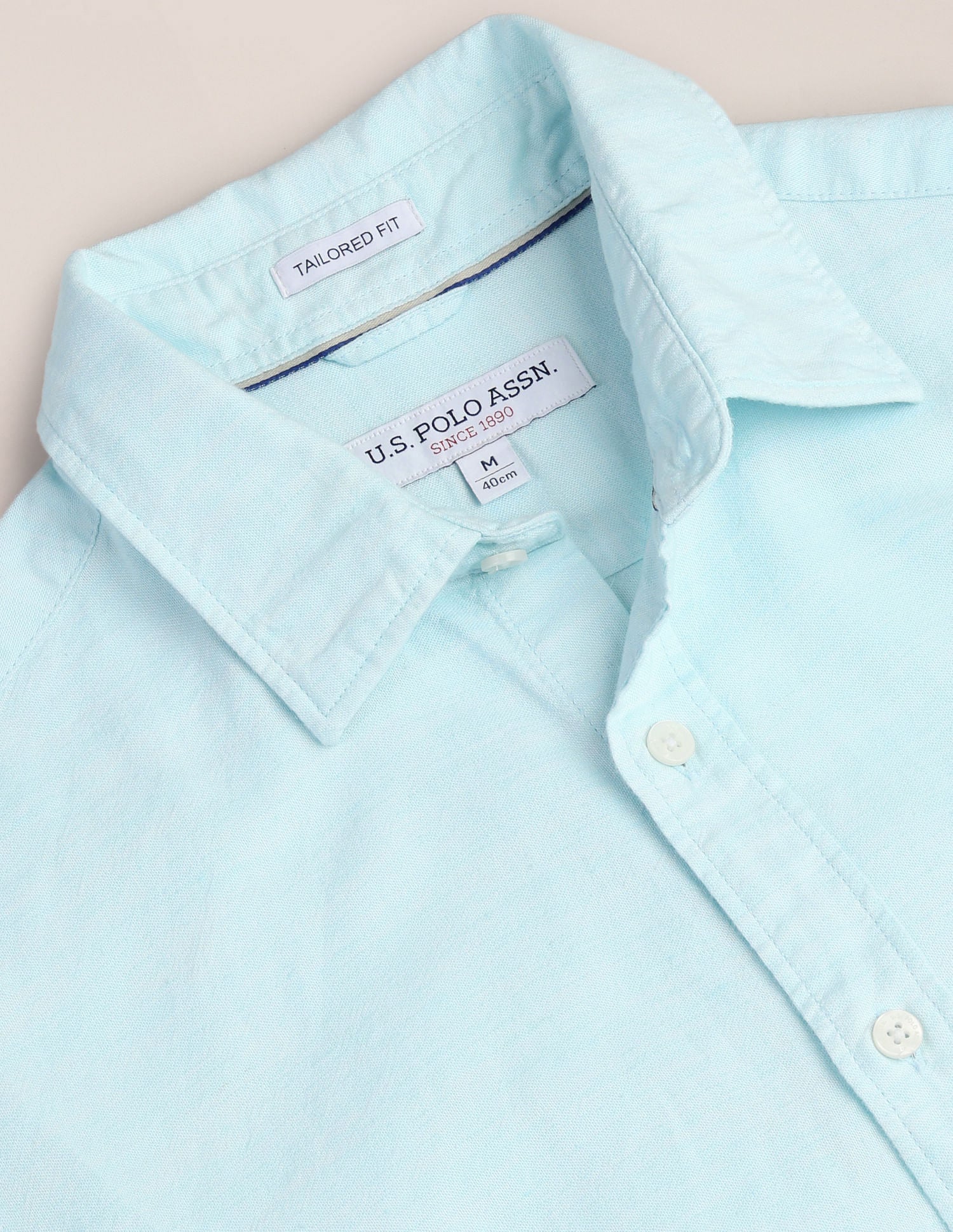 Tailored Fit Solid Shirt - Image 2