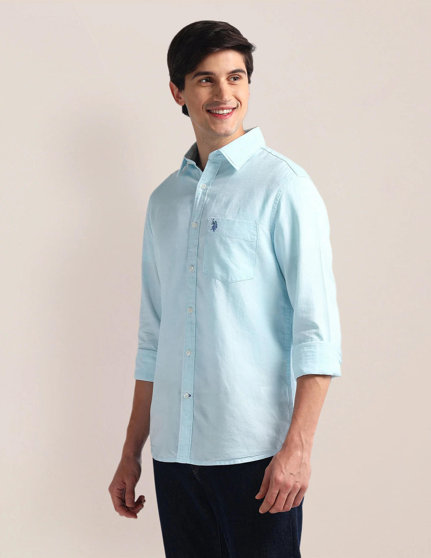 Tailored Fit Solid Shirt - Image 4