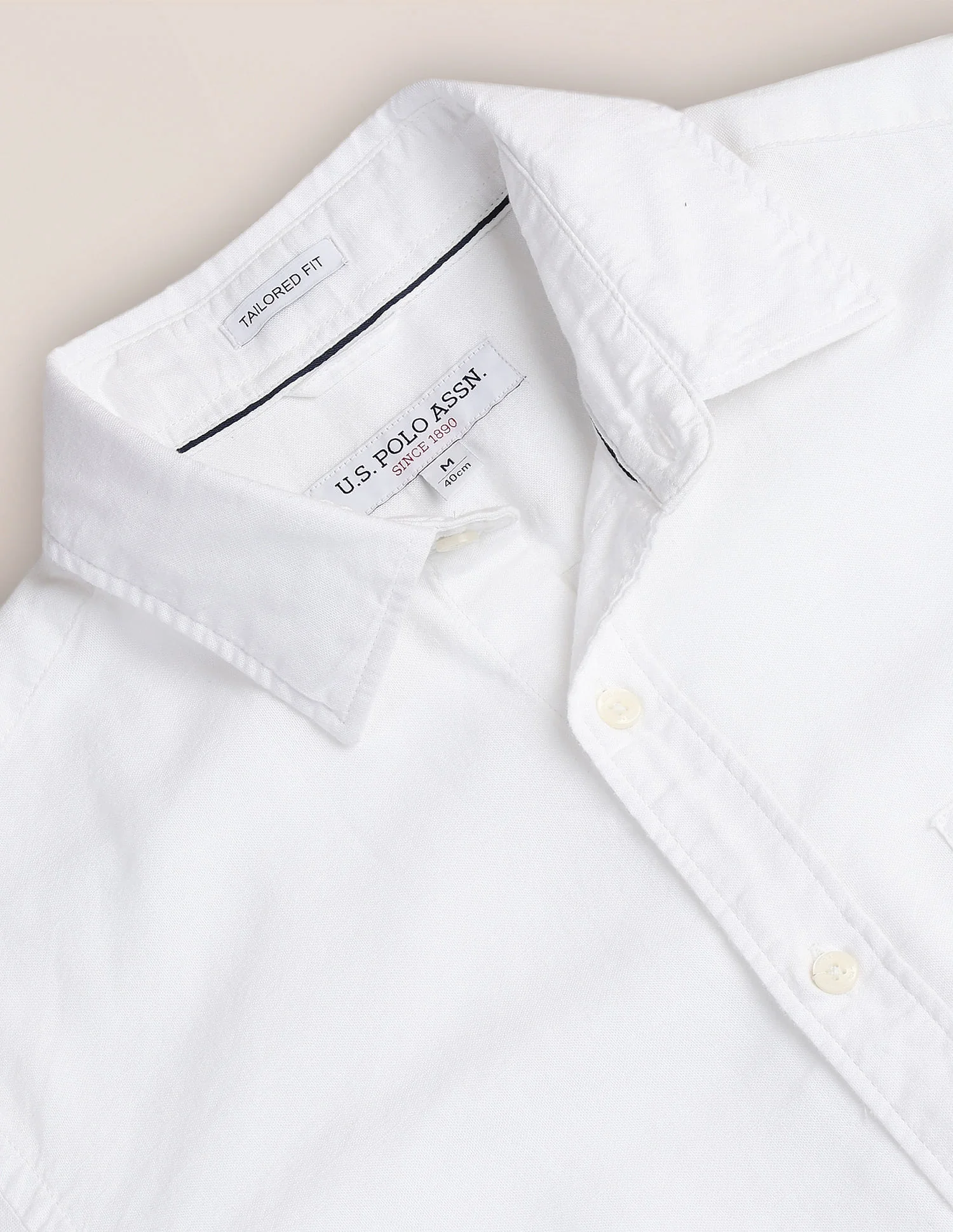 Tailored Fit Solid Shirt - Image 2