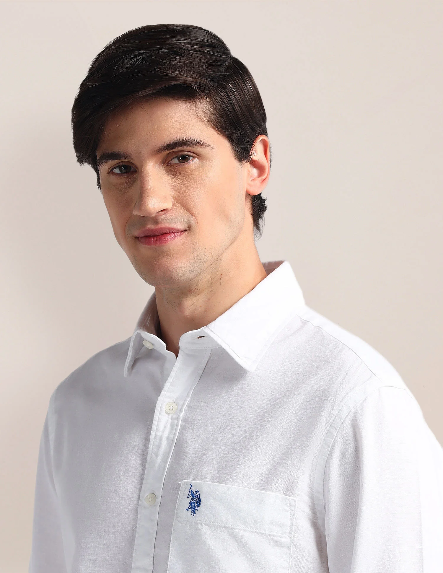 Tailored Fit Solid Shirt - Image 7