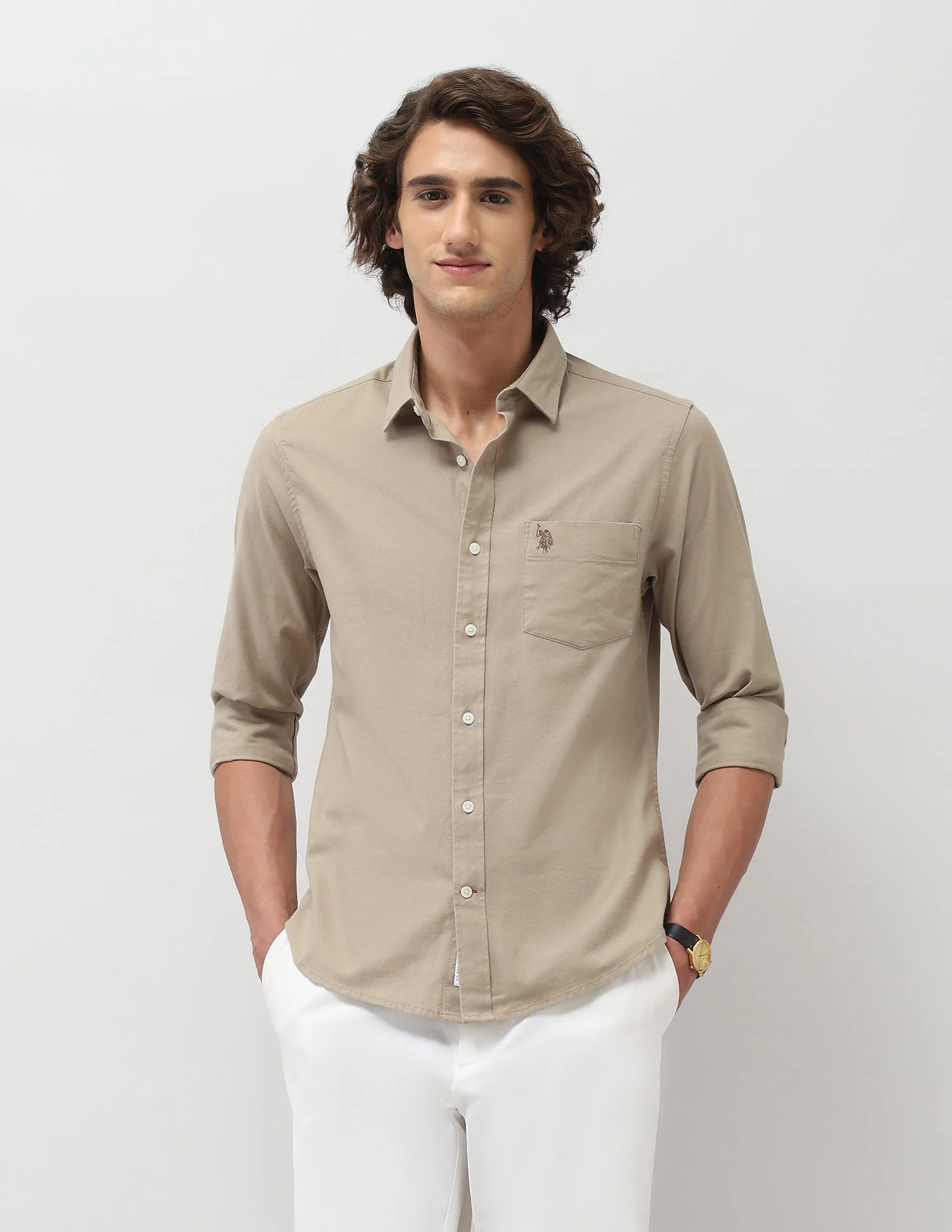Tailored Fit Solid Shirt