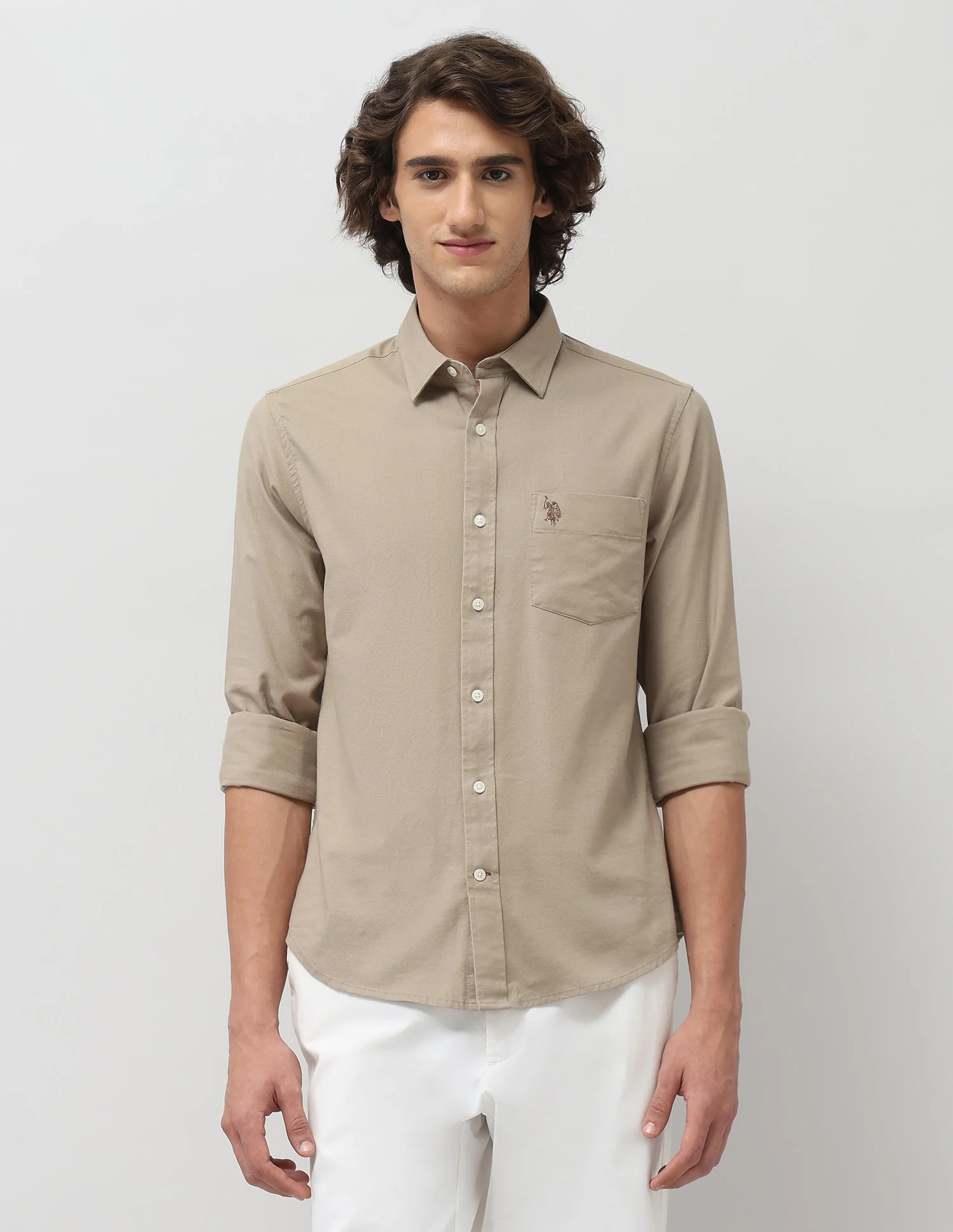 Tailored Fit Solid Shirt - Image 6