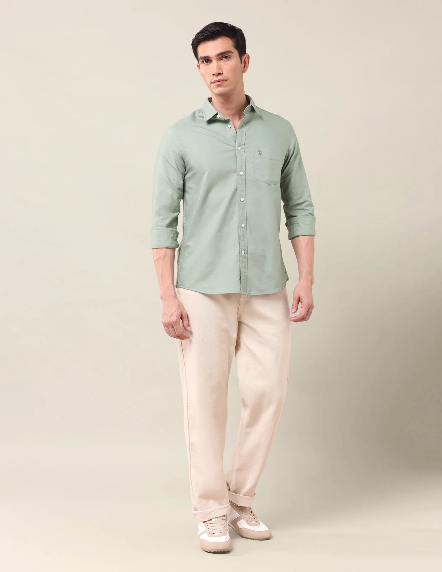 Tailored Fit Solid Shirt - Image 3