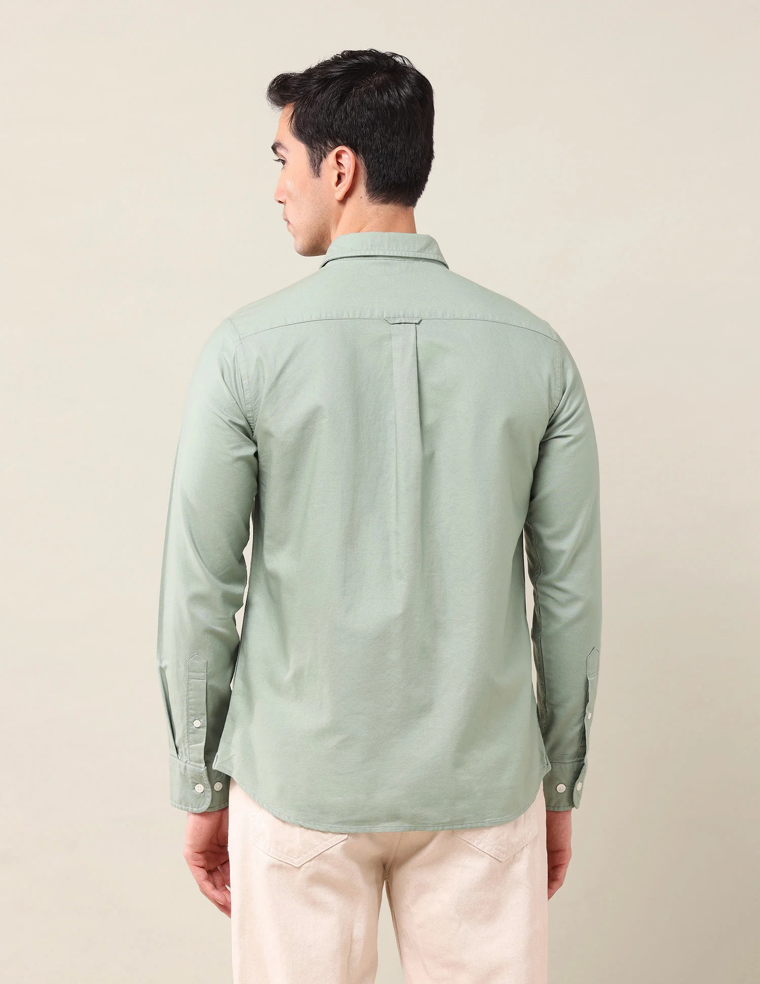 Tailored Fit Solid Shirt - Image 5