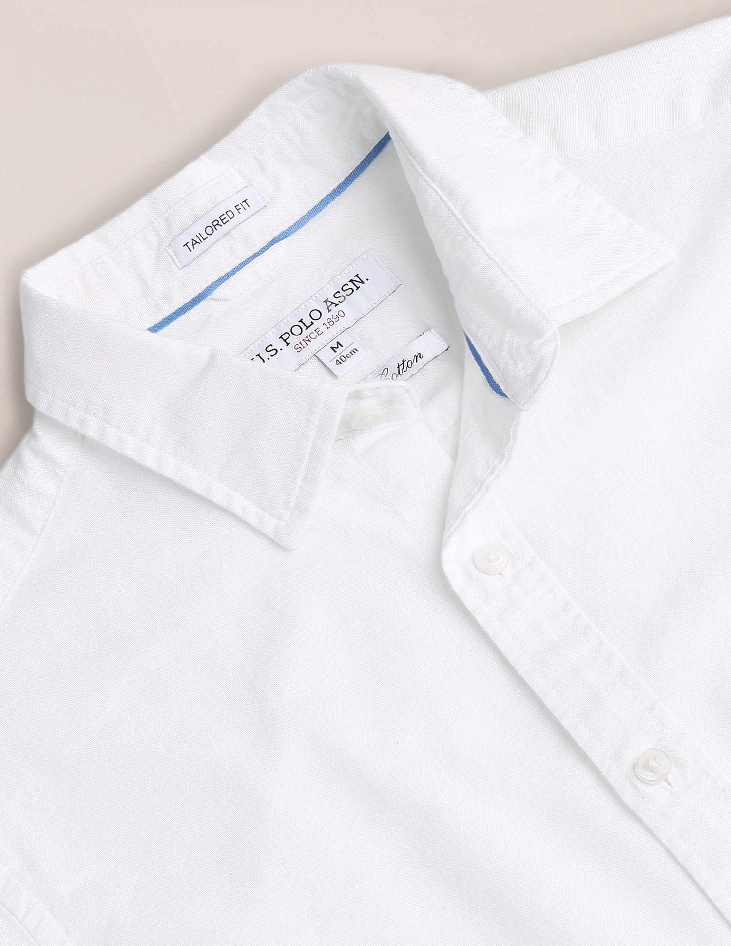 Tailored Fit Solid Shirt - Image 2