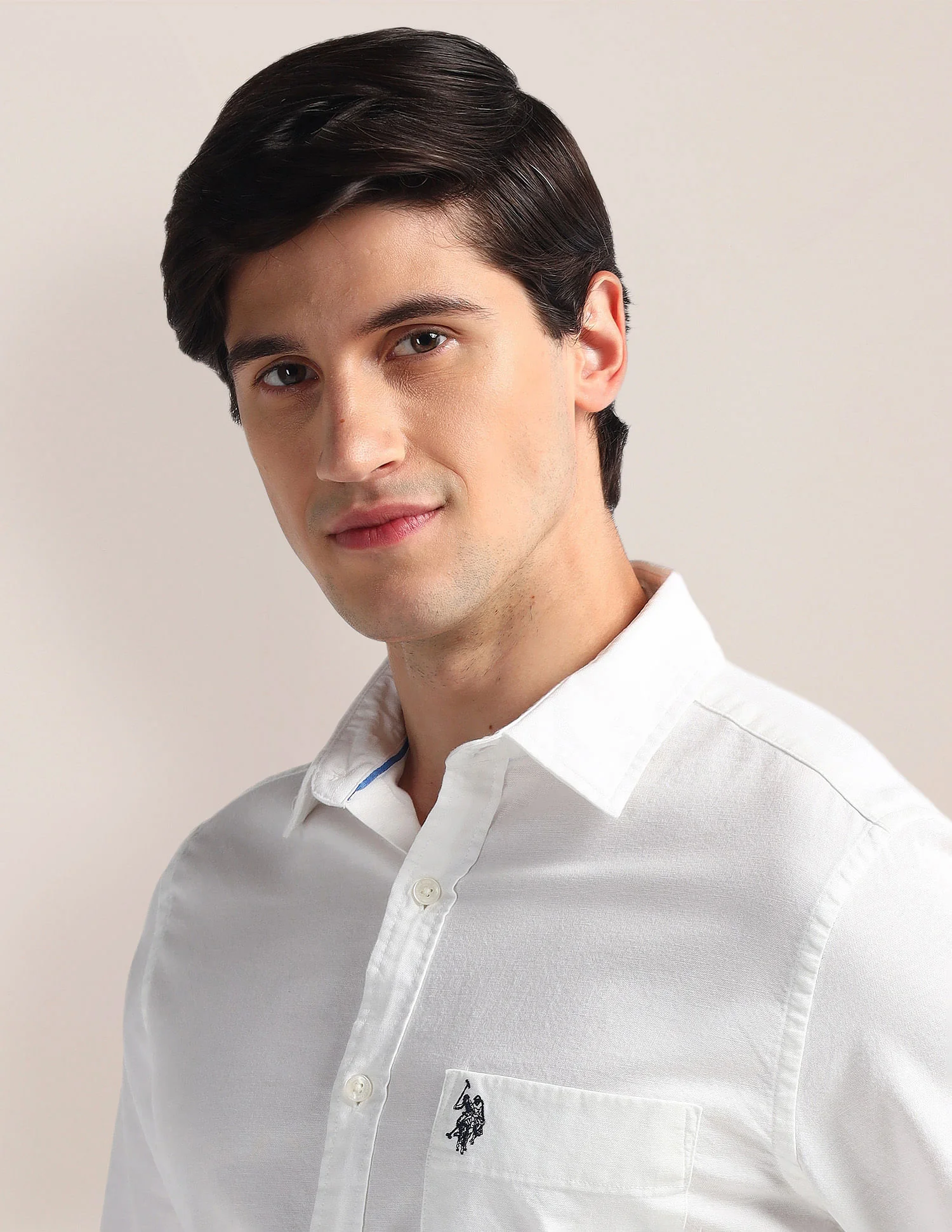 Tailored Fit Solid Shirt - Image 7