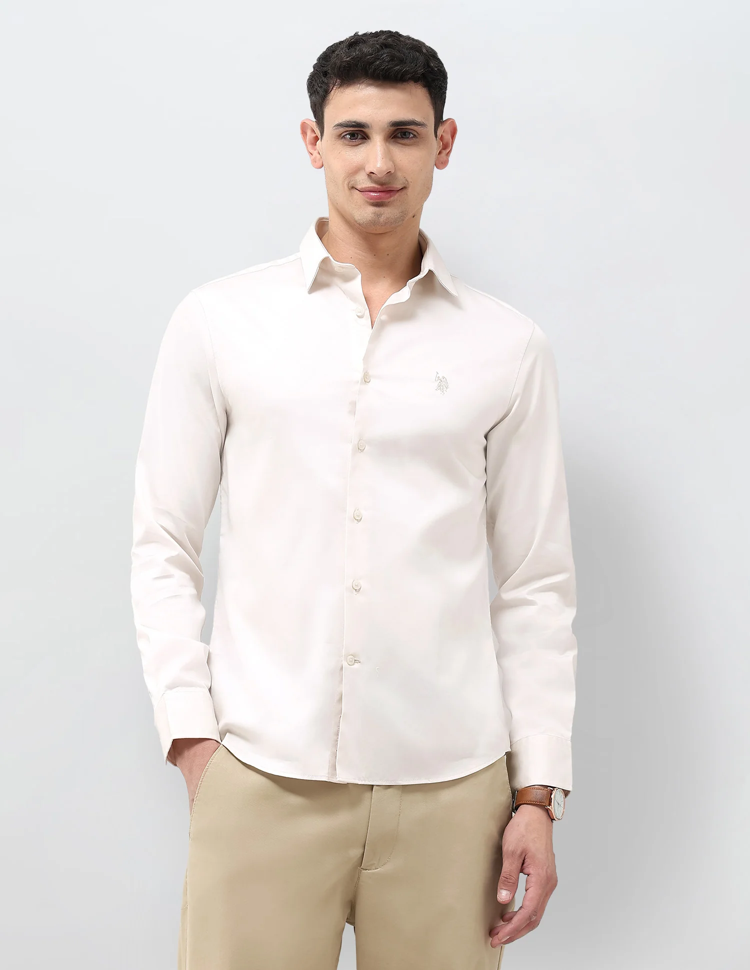Tailored Fit Solid Shirt