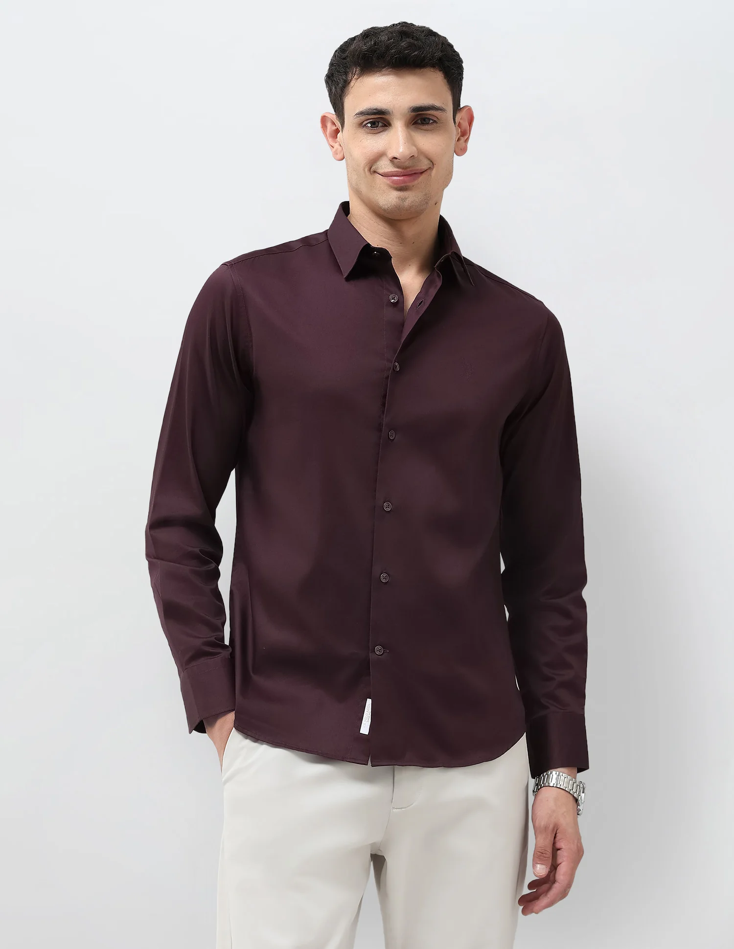 Tailored Fit Solid Shirt