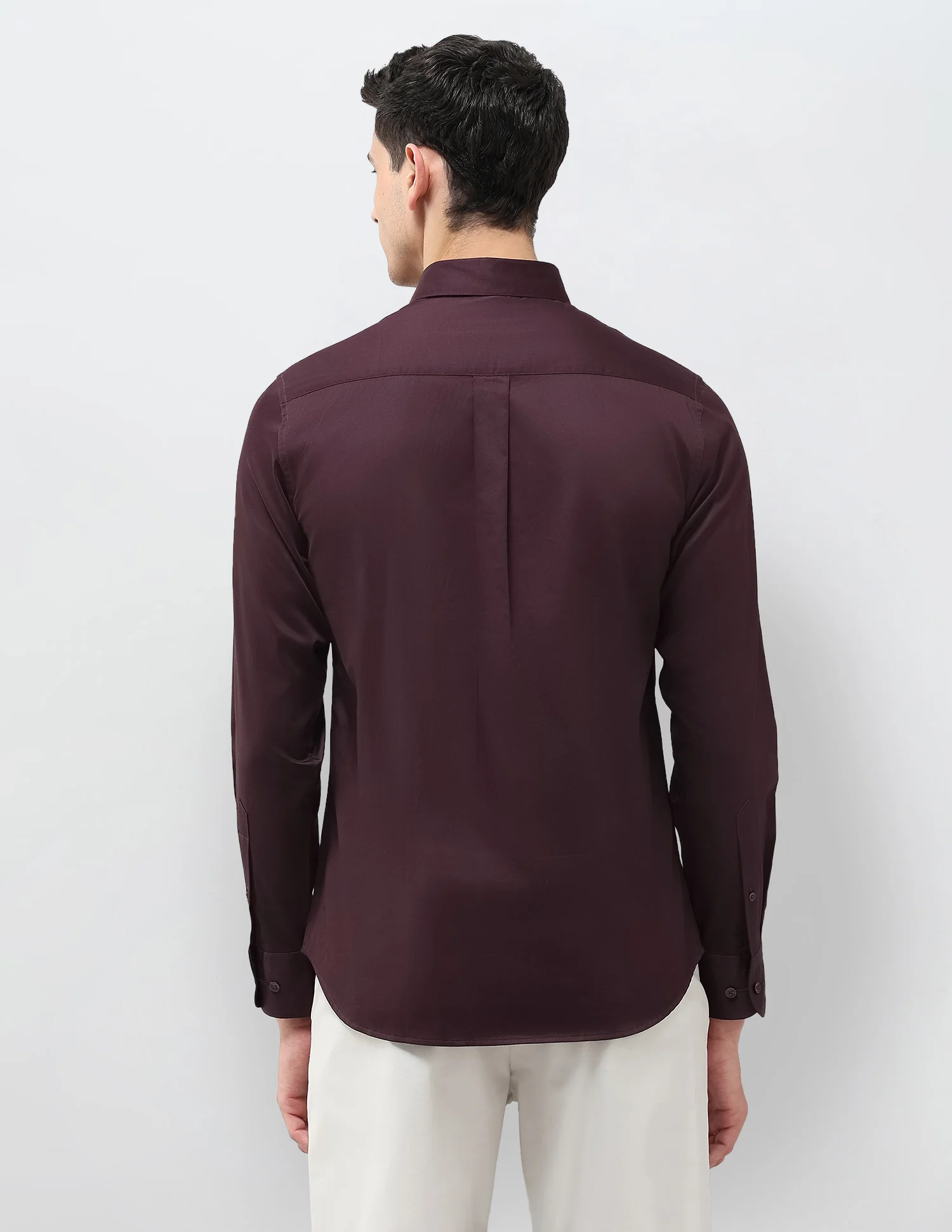 Tailored Fit Solid Shirt - Image 5