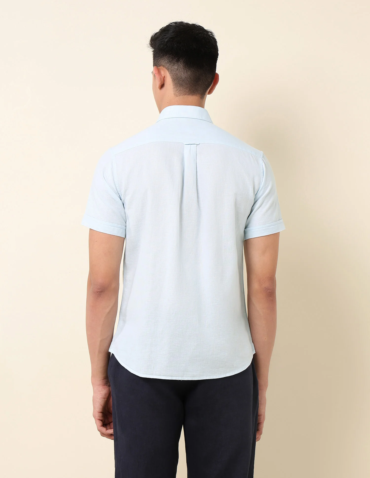 Tailored Fit Solid Shirt - Image 5