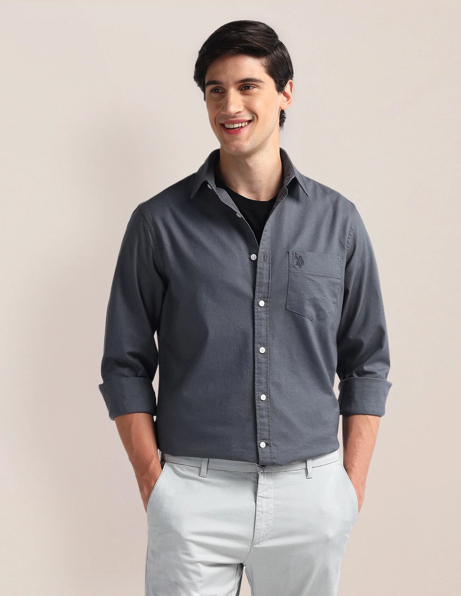 Tailored Fit Solid Shirt