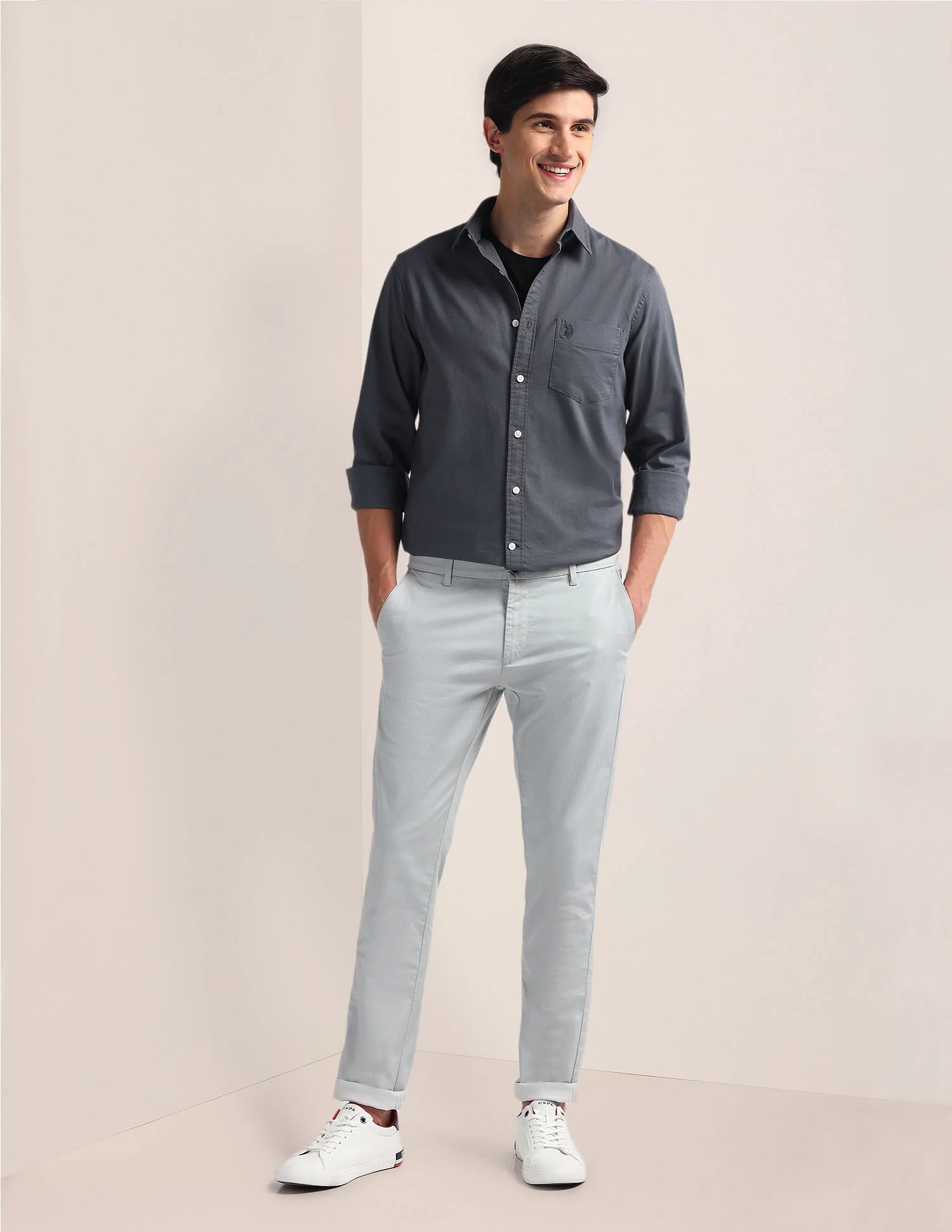 Tailored Fit Solid Shirt - Image 3