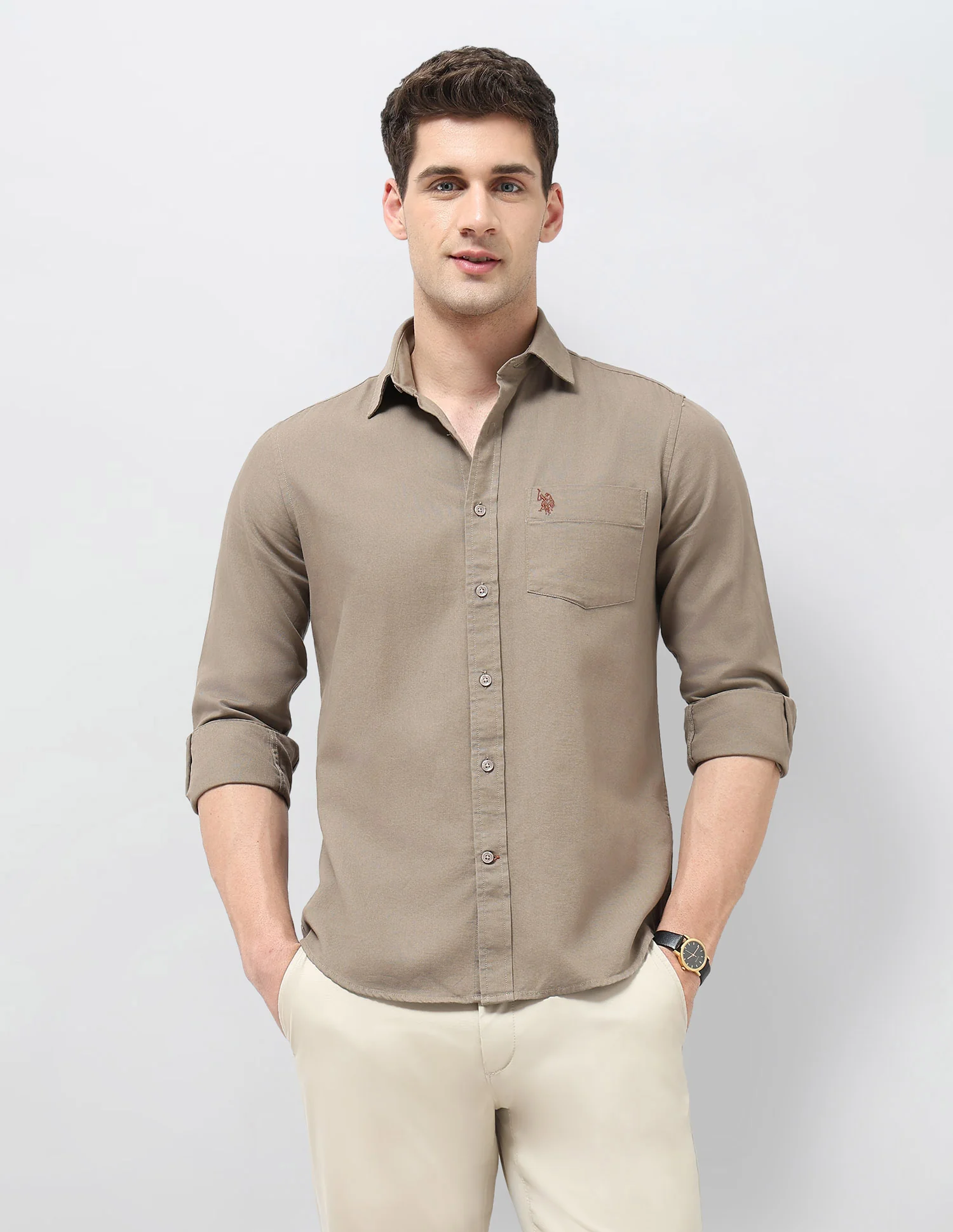 Tailored Fit Solid Shirt