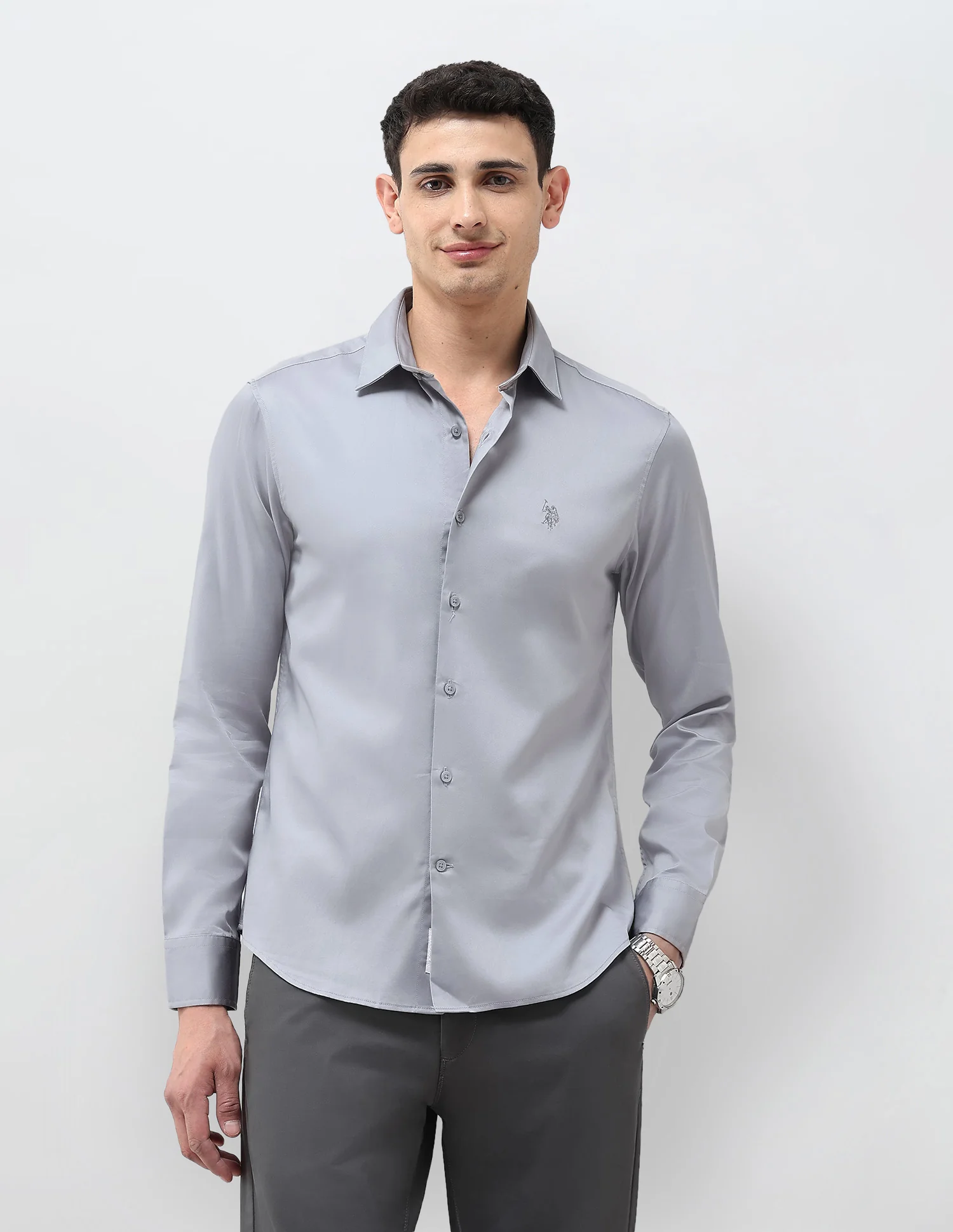 Tailored Fit Solid Shirt