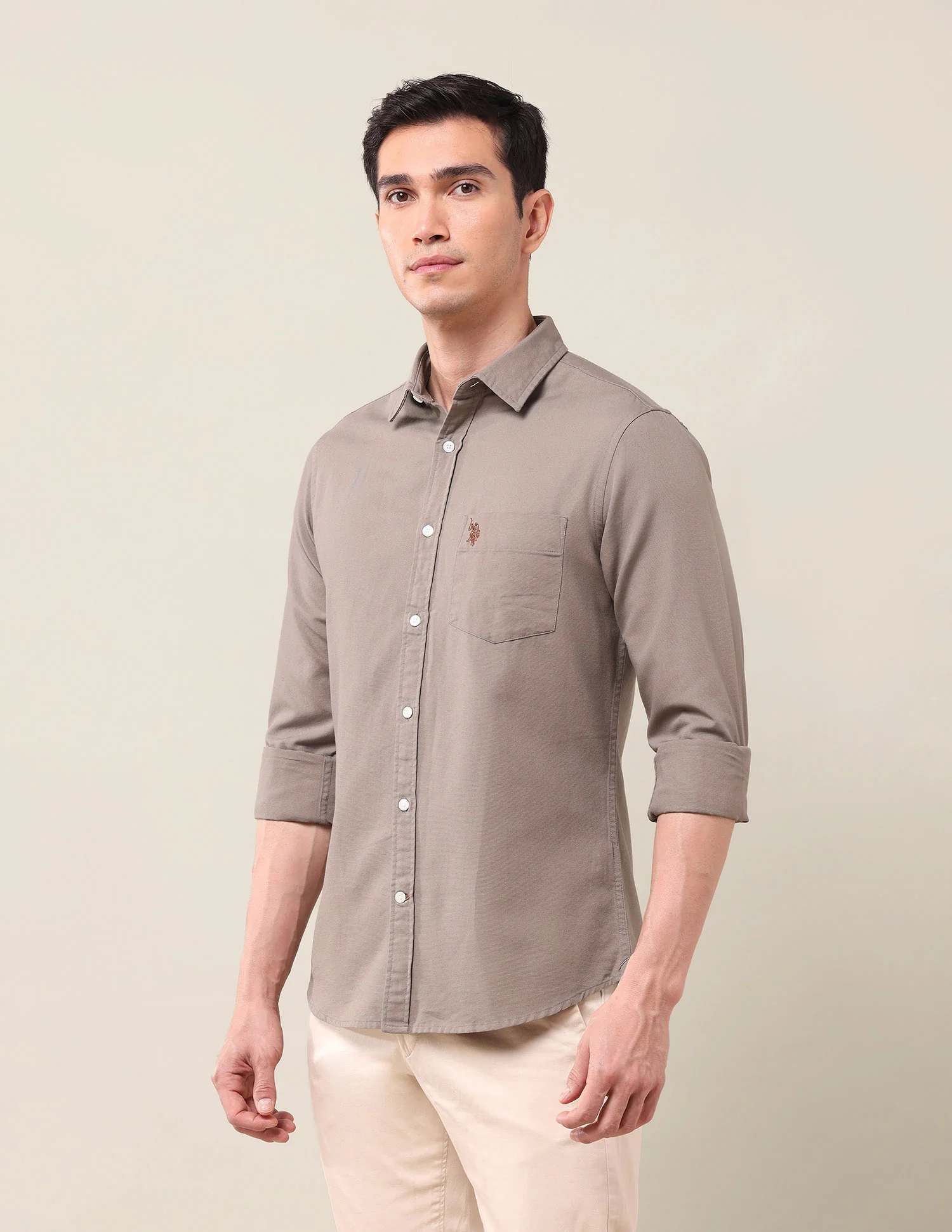 Tailored Fit Solid Shirt - Image 4