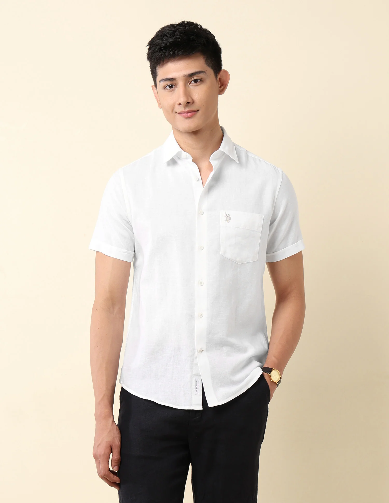 Tailored Fit Solid Shirt