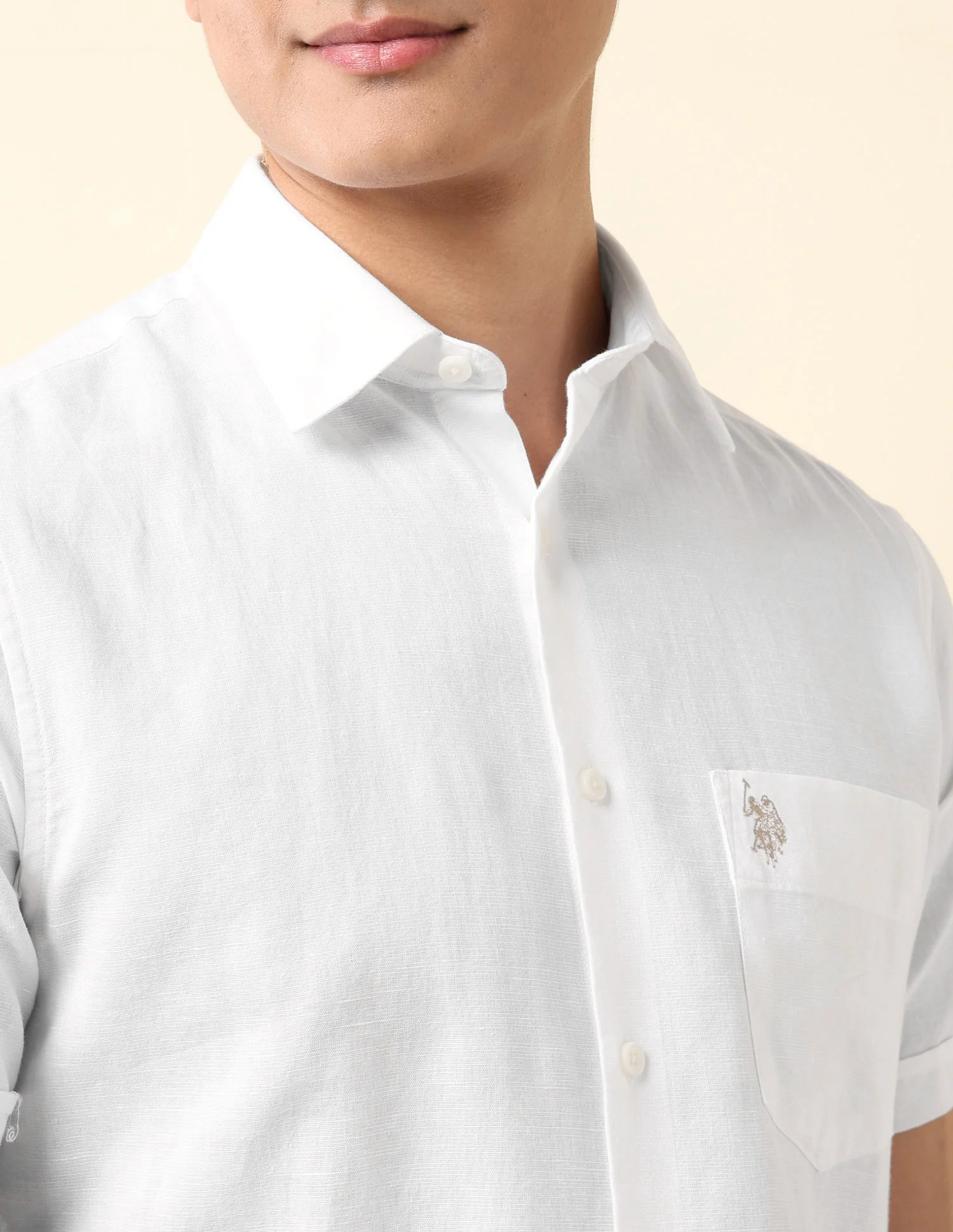 Tailored Fit Solid Shirt - Image 7
