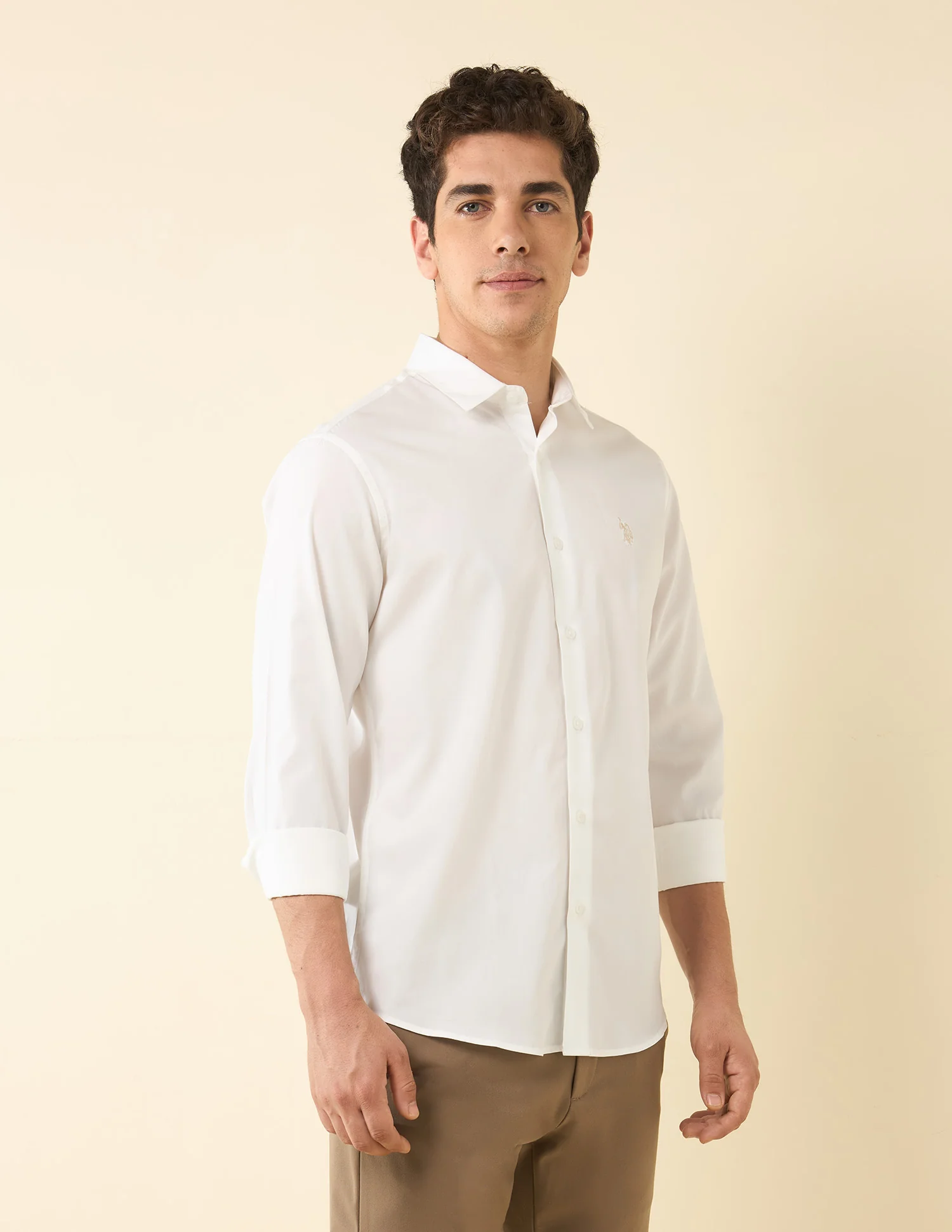 Tailored Fit Solid Shirt - Image 4
