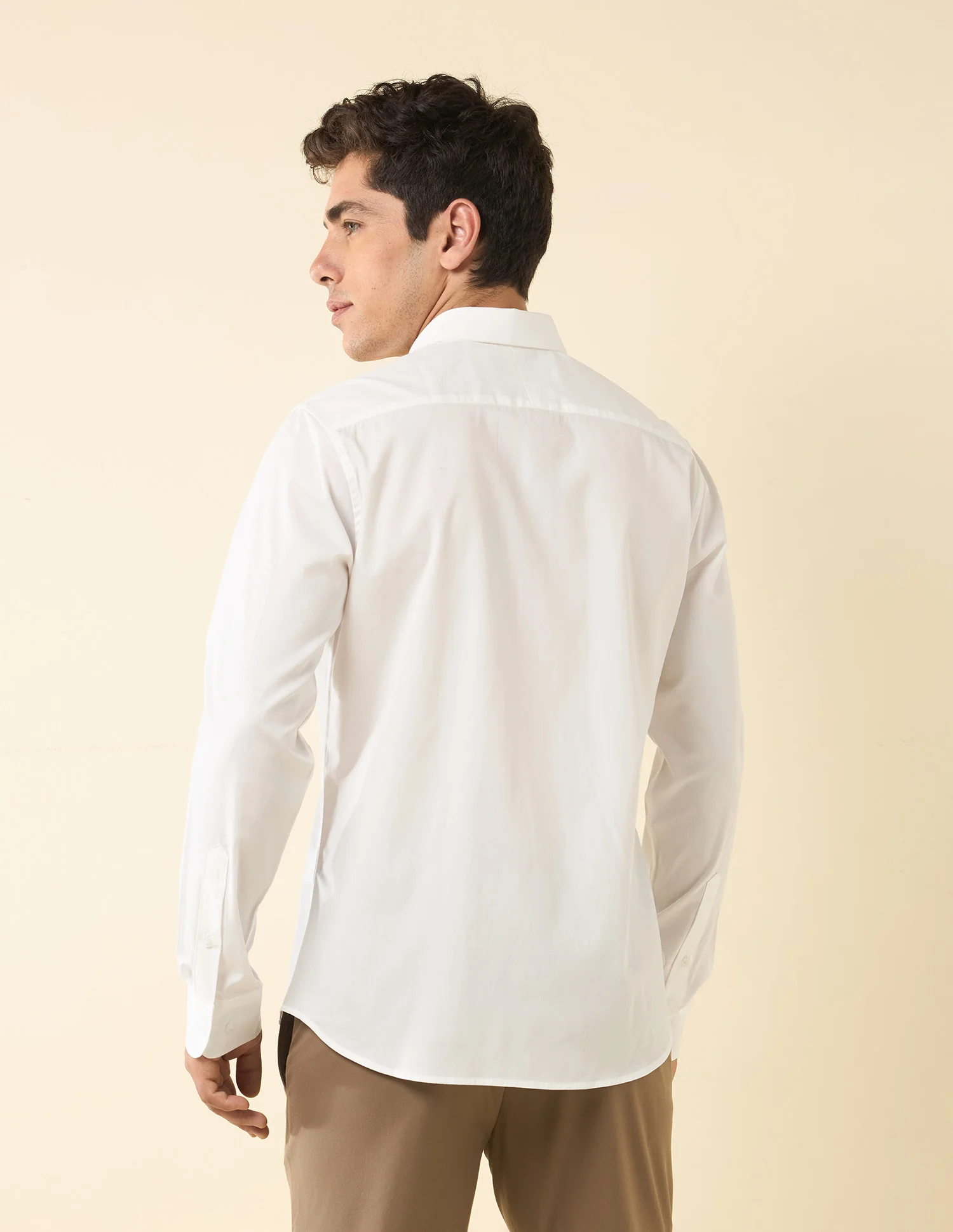 Tailored Fit Solid Shirt - Image 5