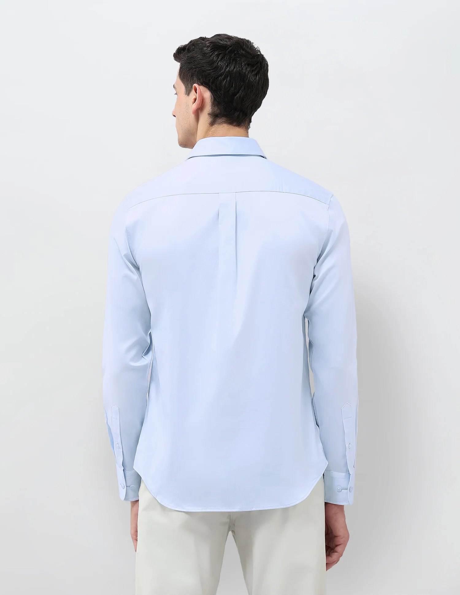 Tailored Fit Solid Shirt - Image 5