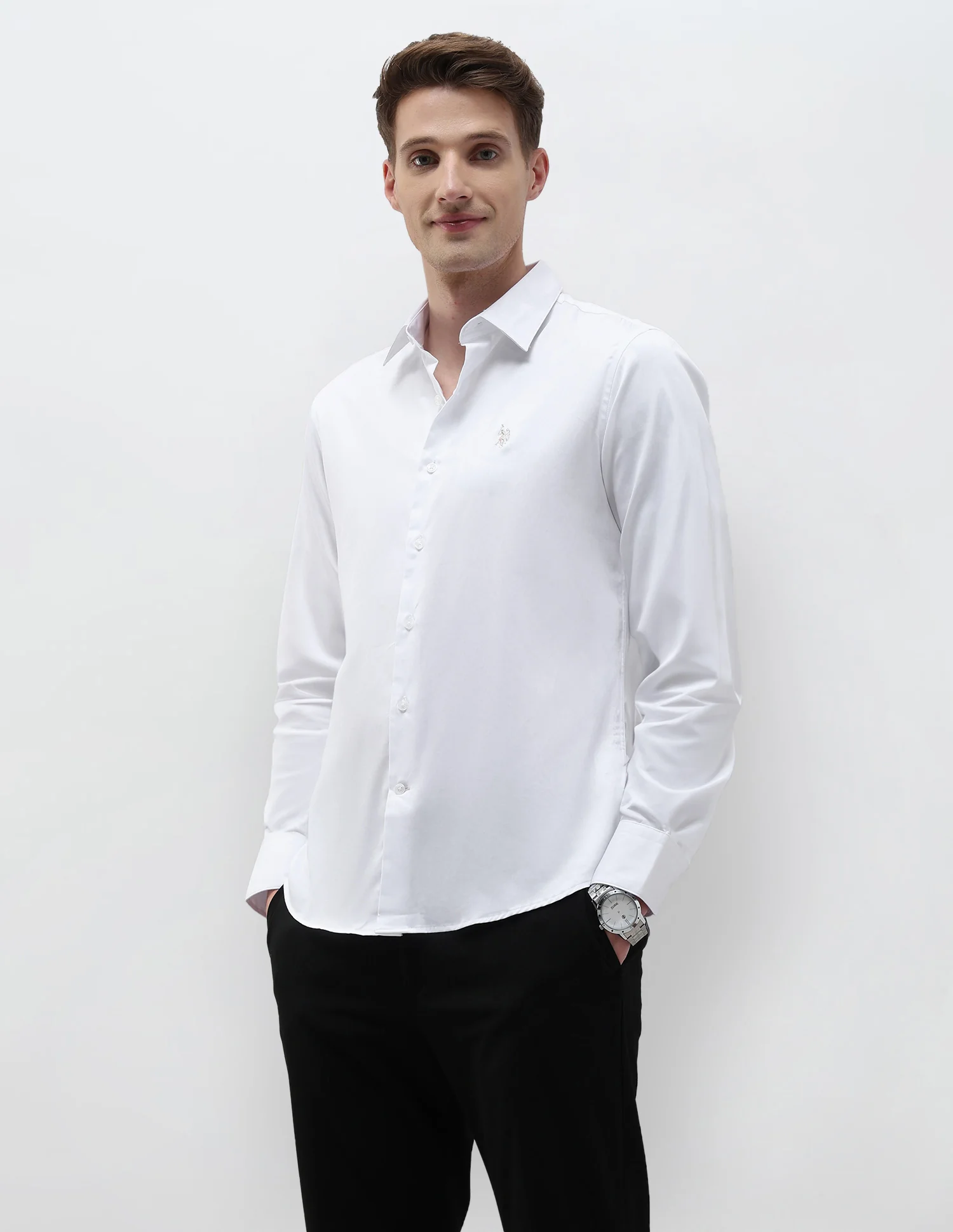 Tailored Fit Solid Shirt