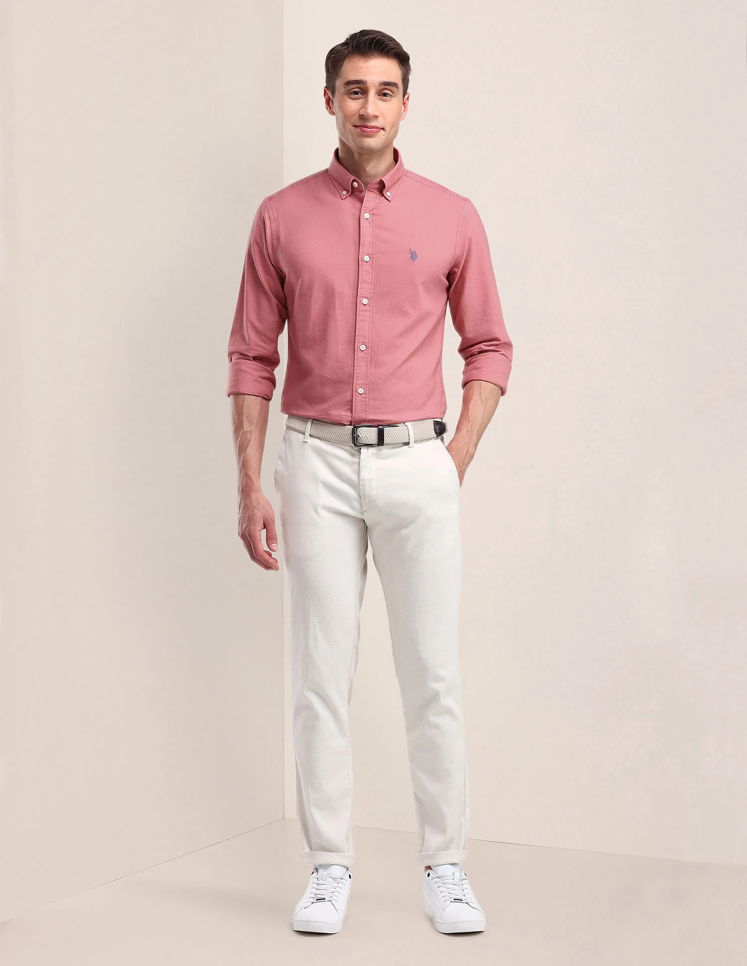 Tailored Fit Solid Shirt - Image 3