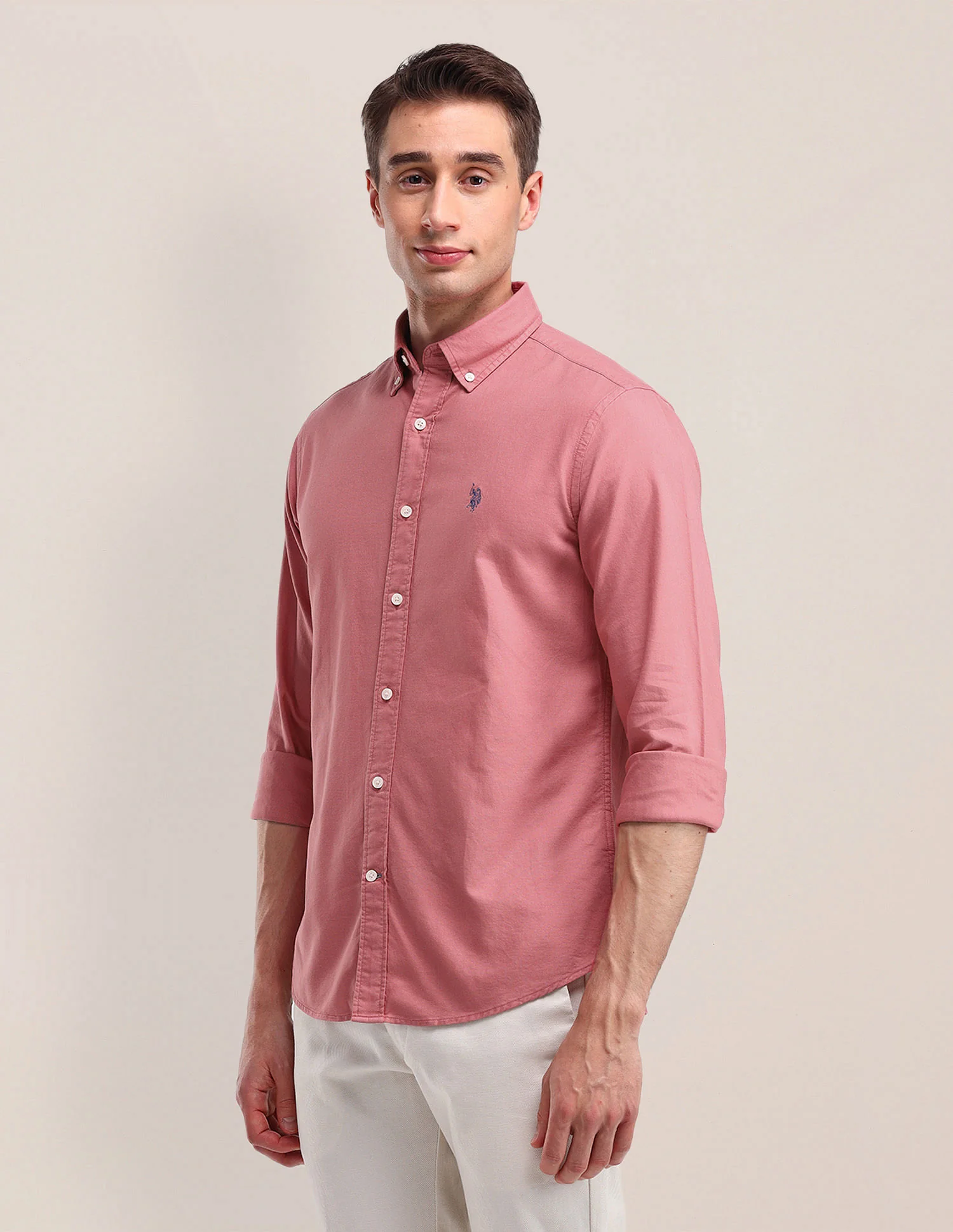Tailored Fit Solid Shirt - Image 4