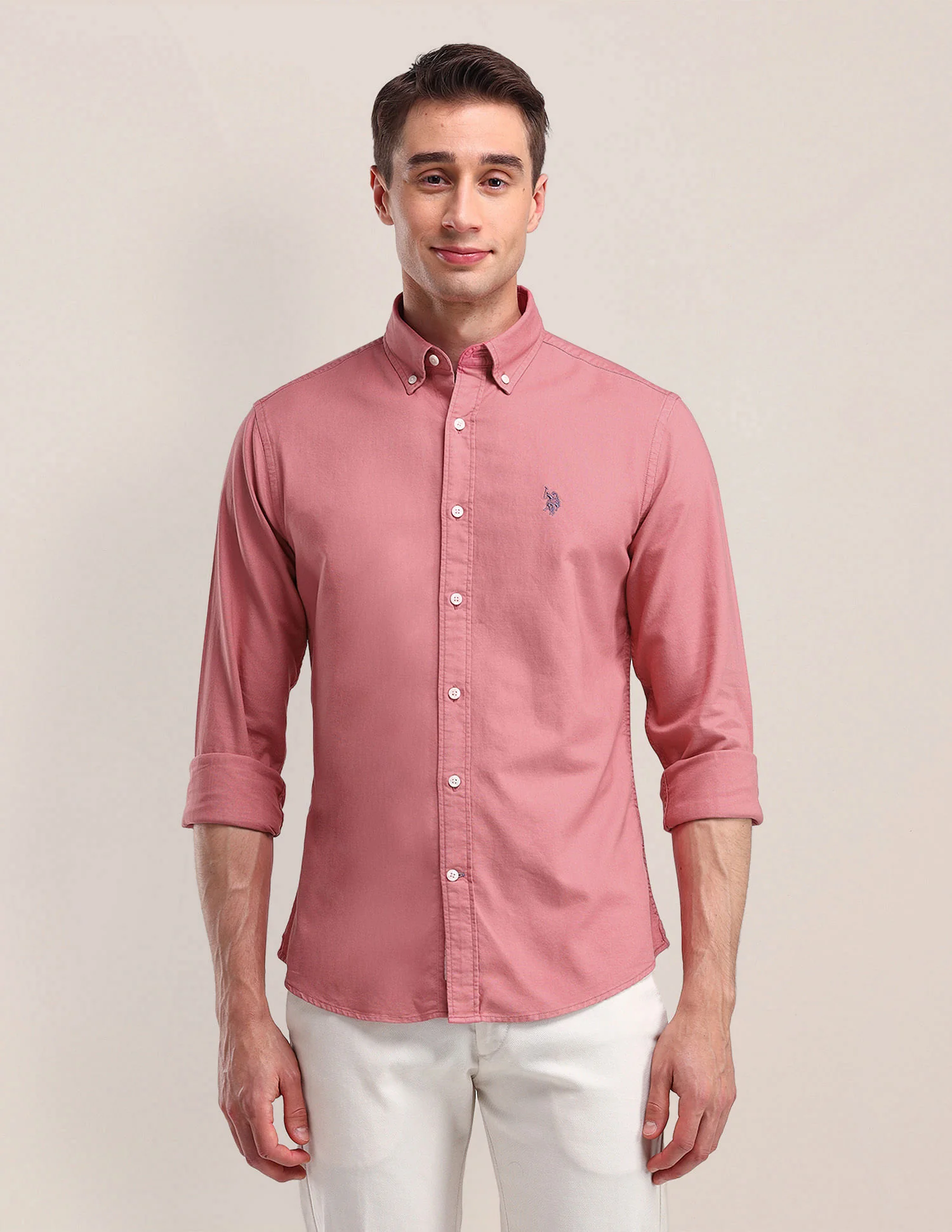 Tailored Fit Solid Shirt - Image 6