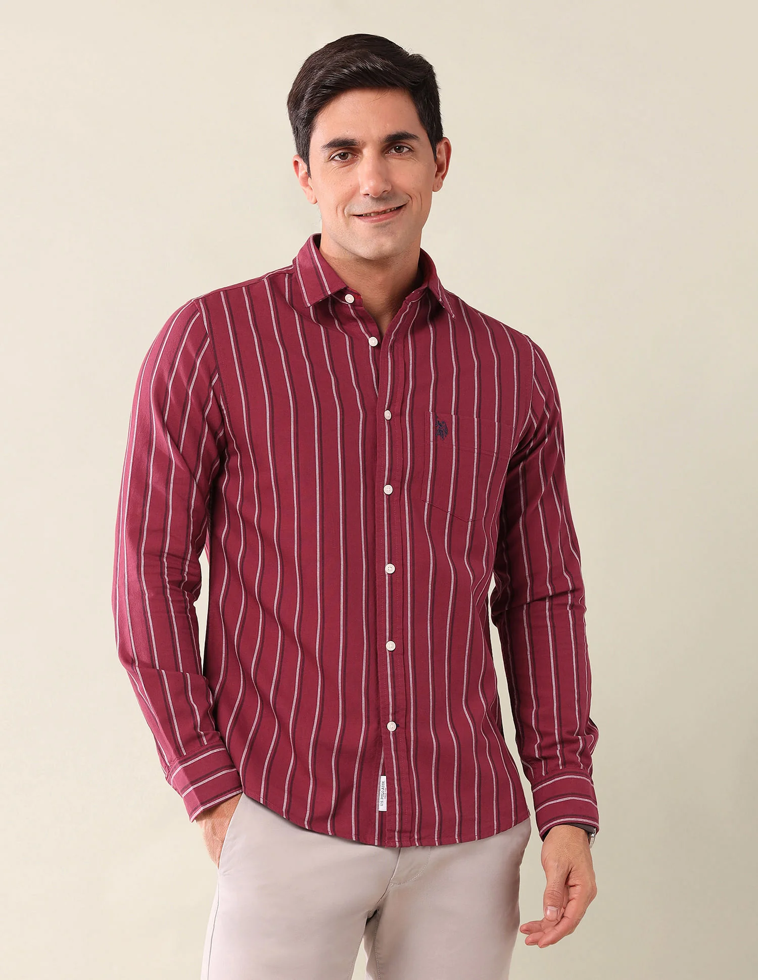 Tailored Fit Striped Shirt