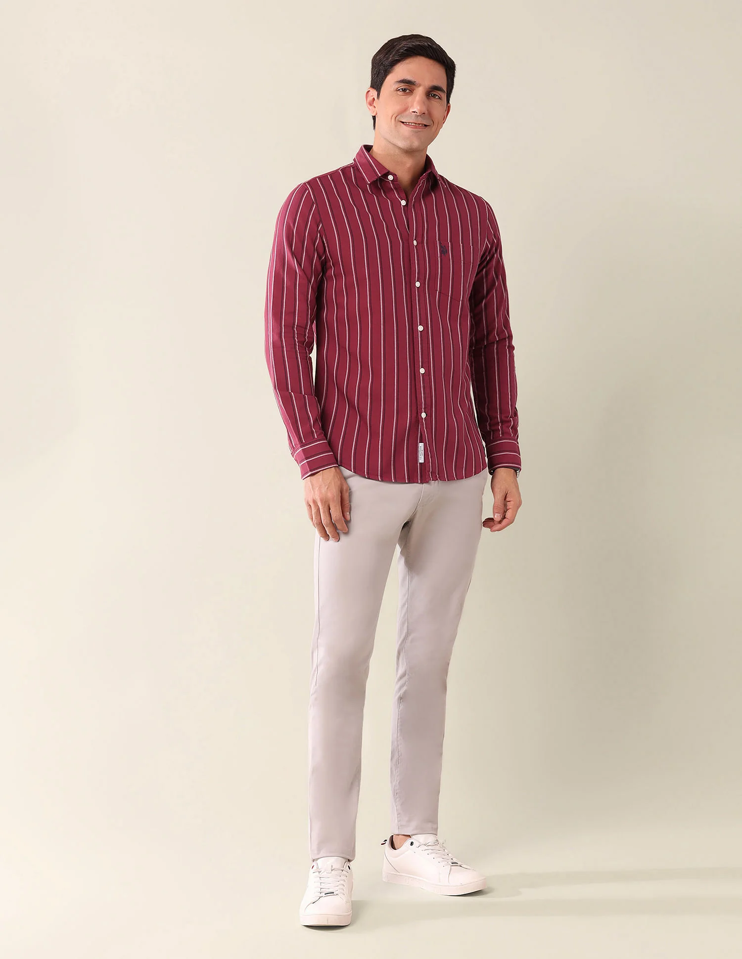 Tailored Fit Striped Shirt - Image 3