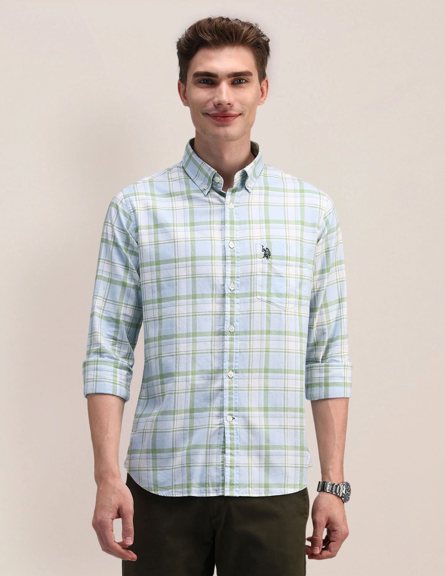 Tailored Fit Tartan Checked Shirt