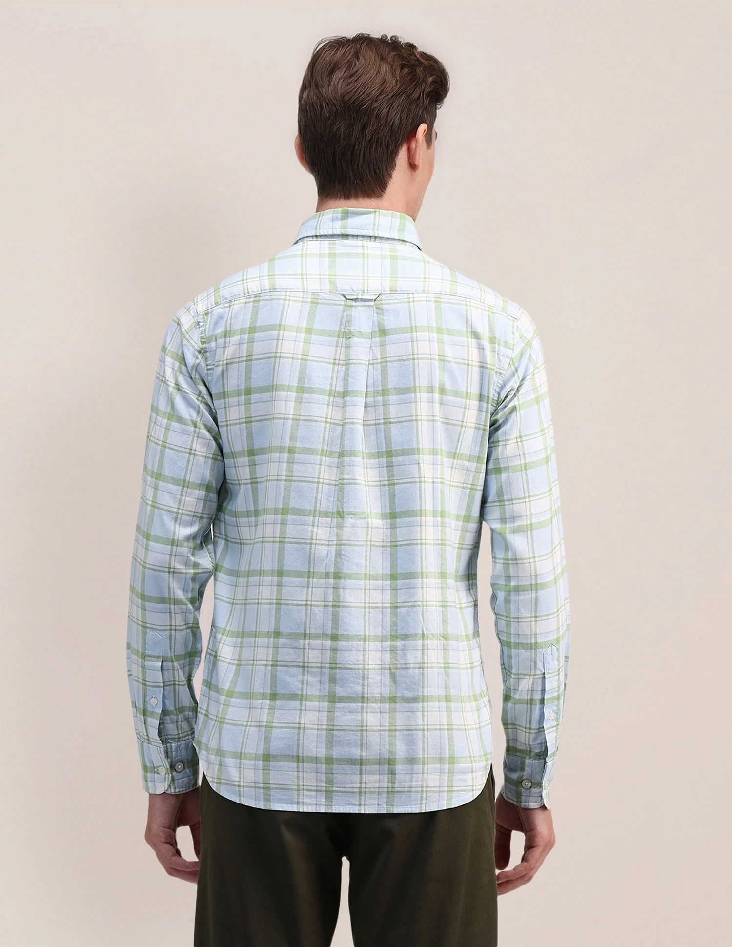 Tailored Fit Tartan Checked Shirt - Image 5