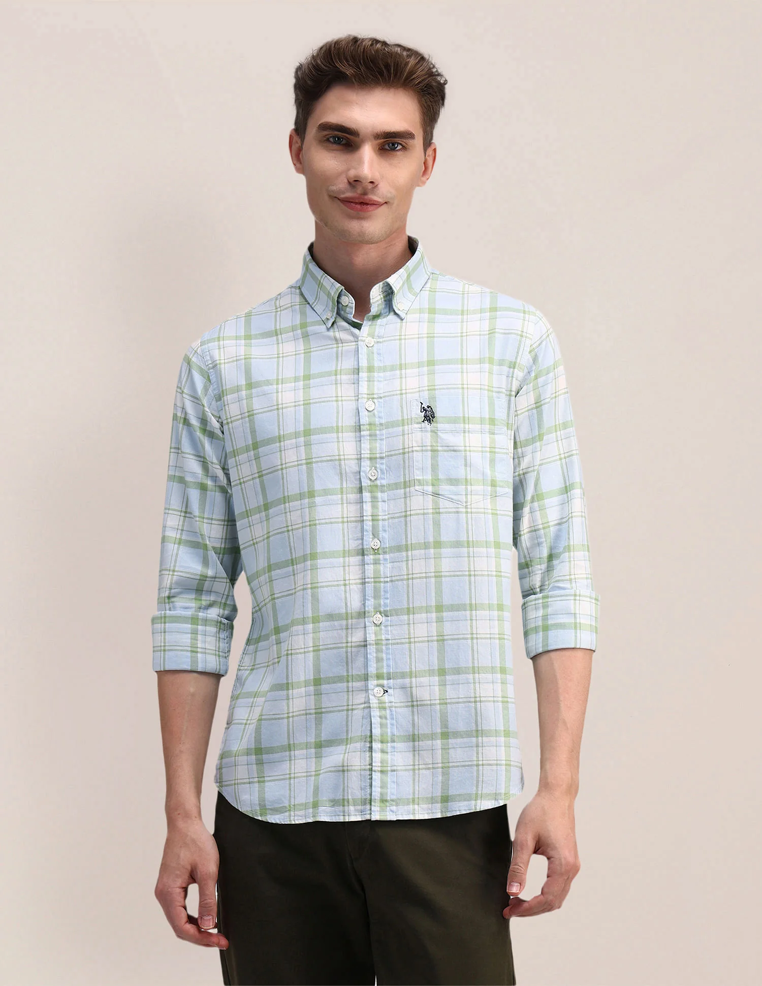Tailored Fit Tartan Checked Shirt - Image 6