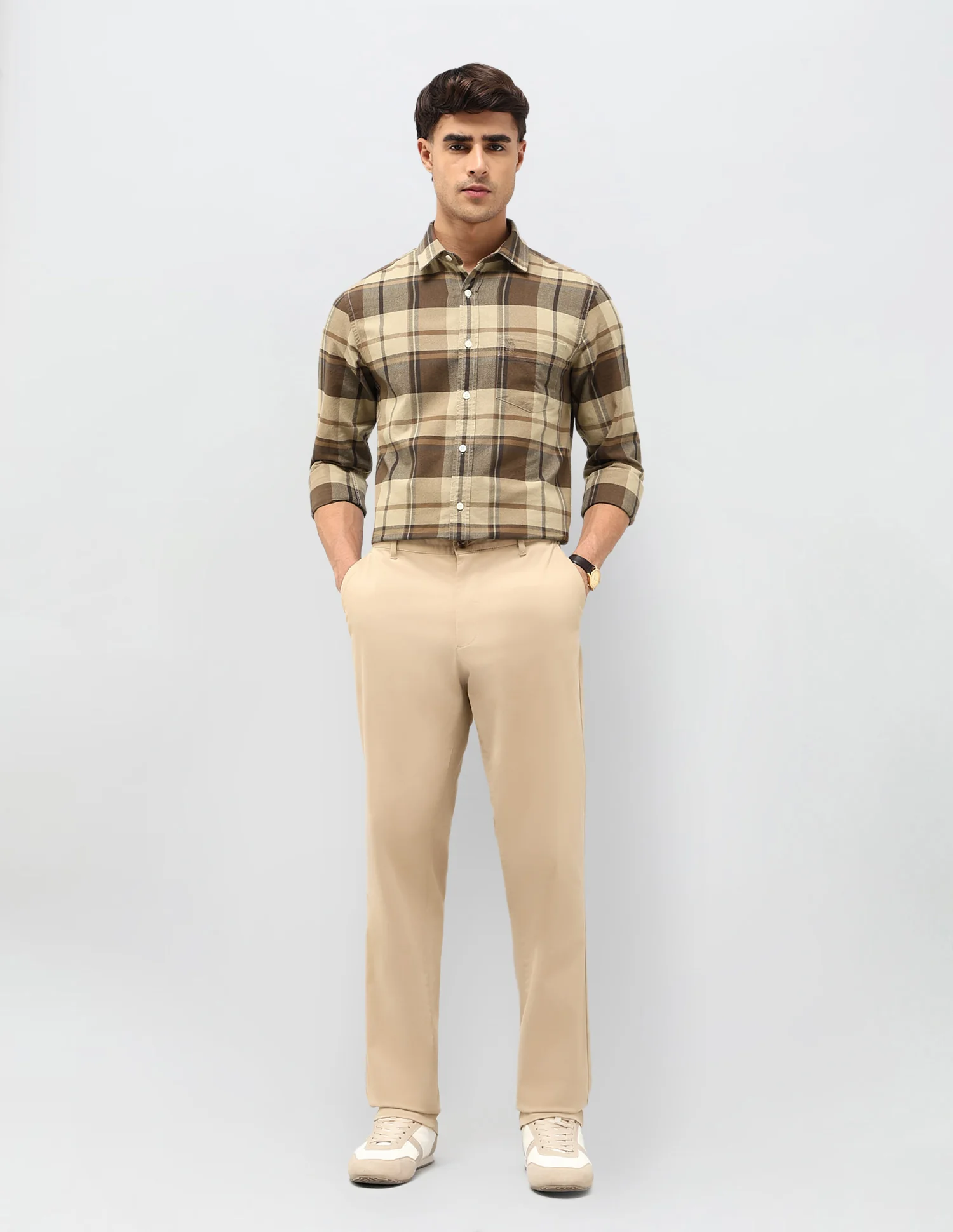 Tailored Fit Tartan Checked Shirt - Image 3