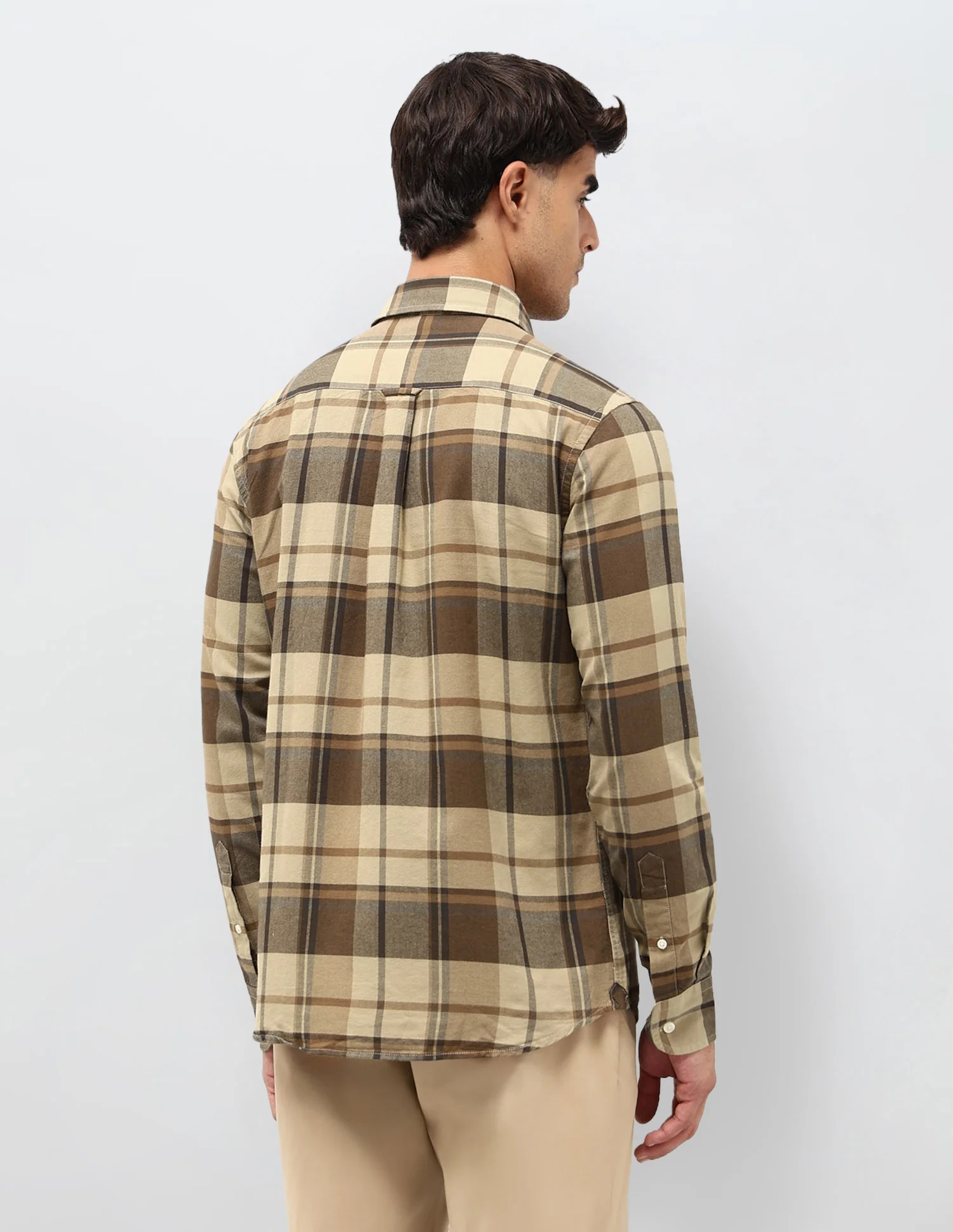 Tailored Fit Tartan Checked Shirt - Image 5