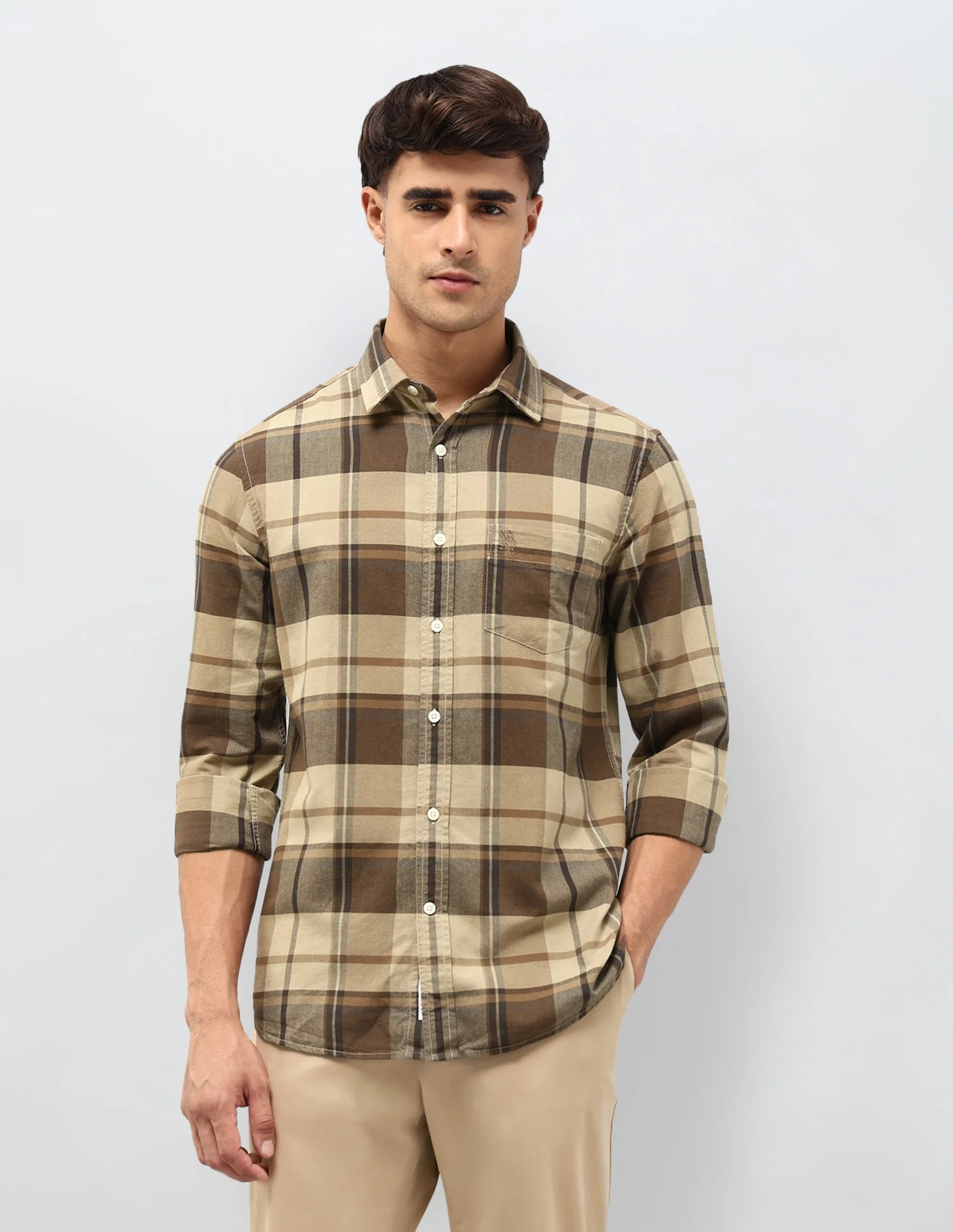 Tailored Fit Tartan Checked Shirt - Image 6