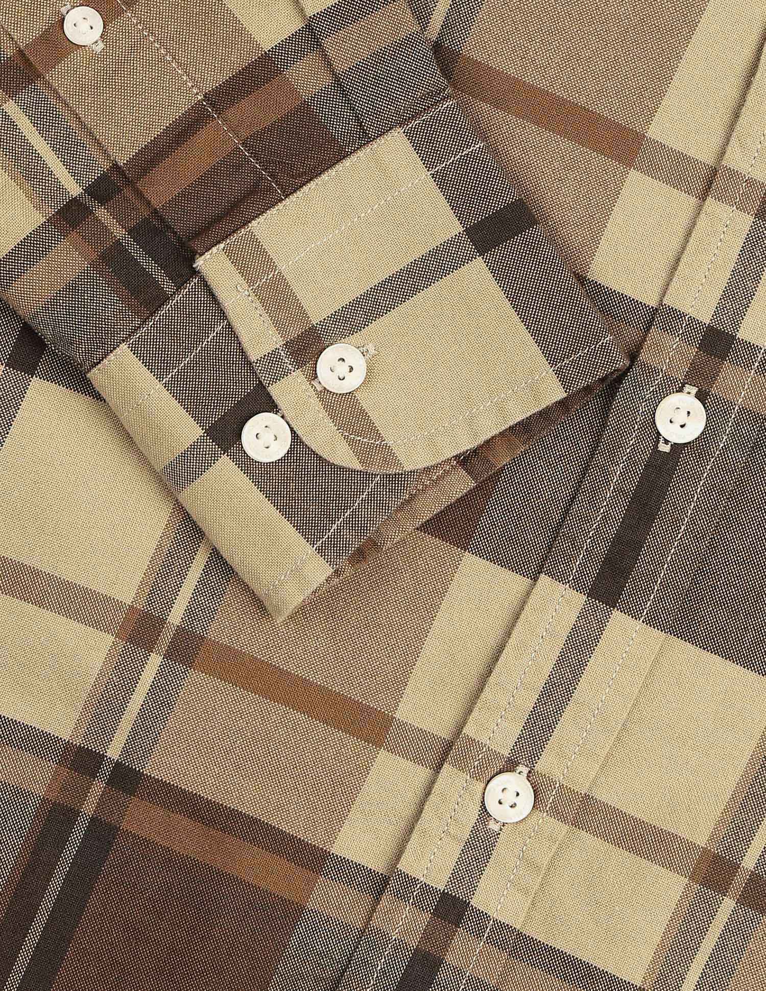 Tailored Fit Tartan Checked Shirt - Image 8