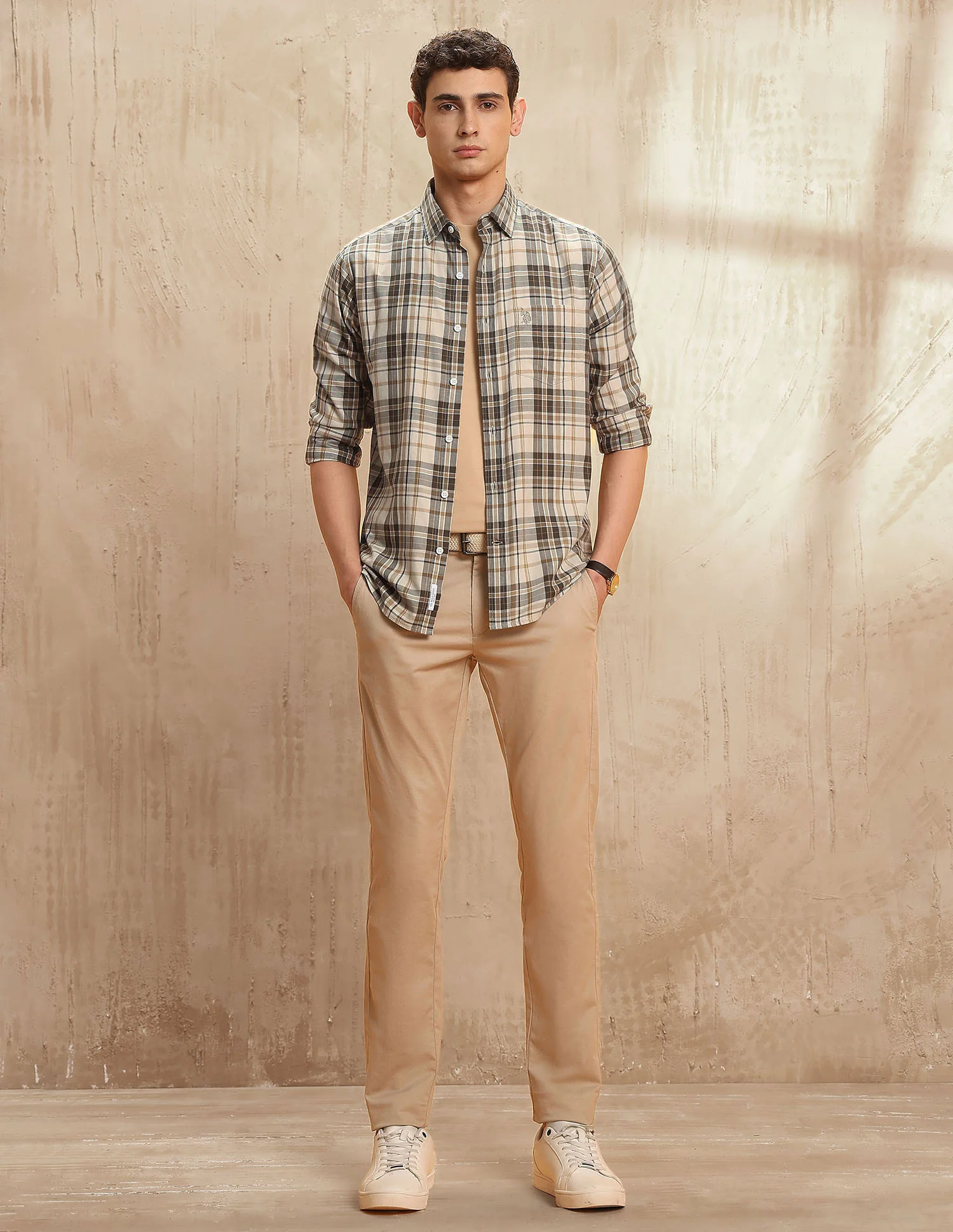 Tailored Fit Tartan Checked Shirt - Image 3