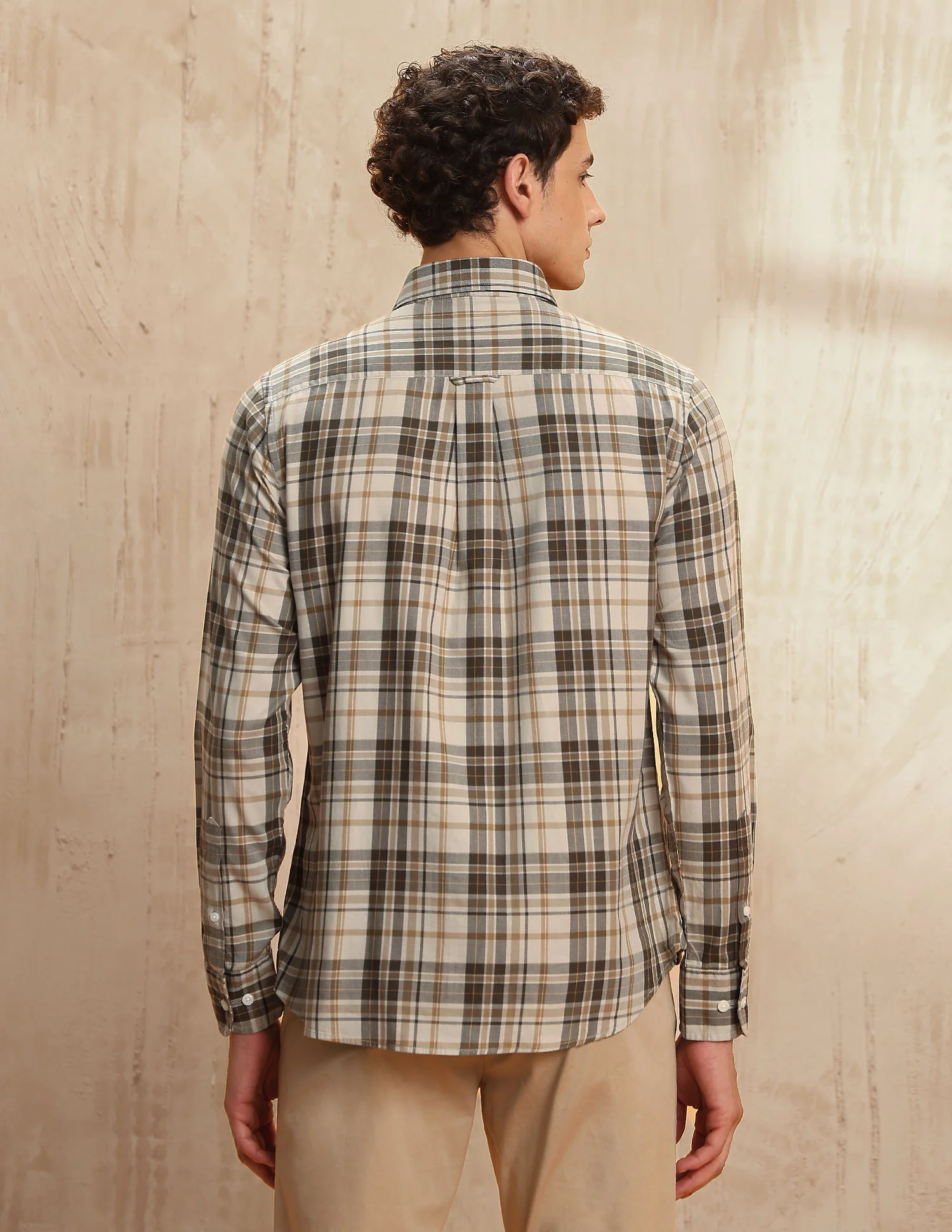 Tailored Fit Tartan Checked Shirt - Image 5