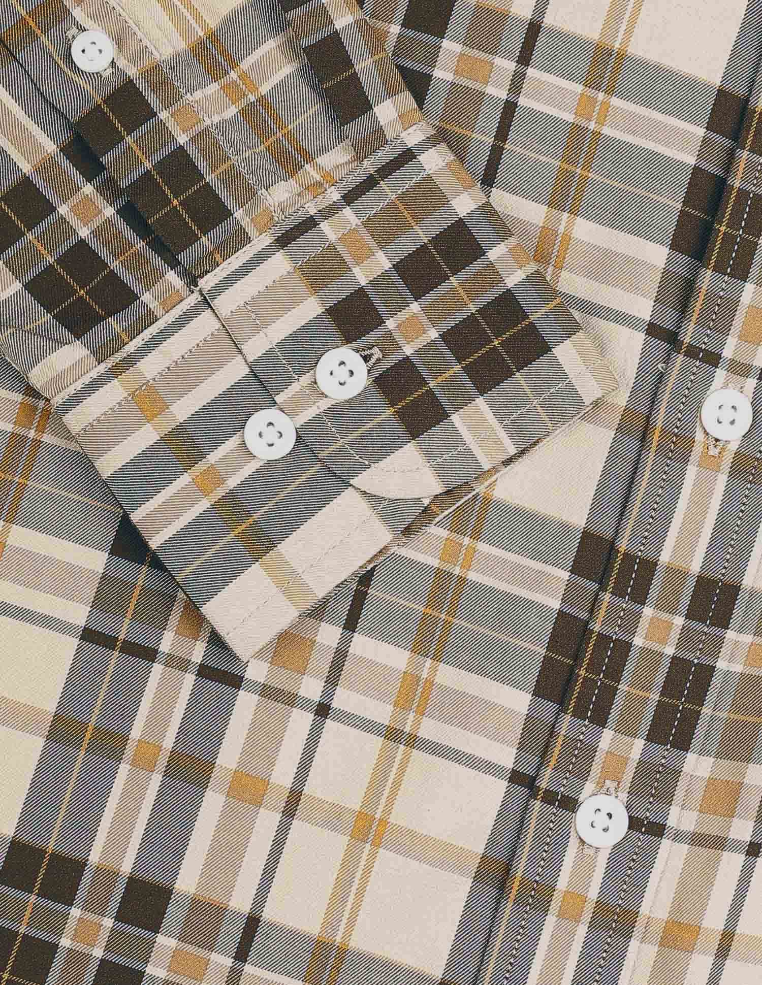 Tailored Fit Tartan Checked Shirt - Image 7