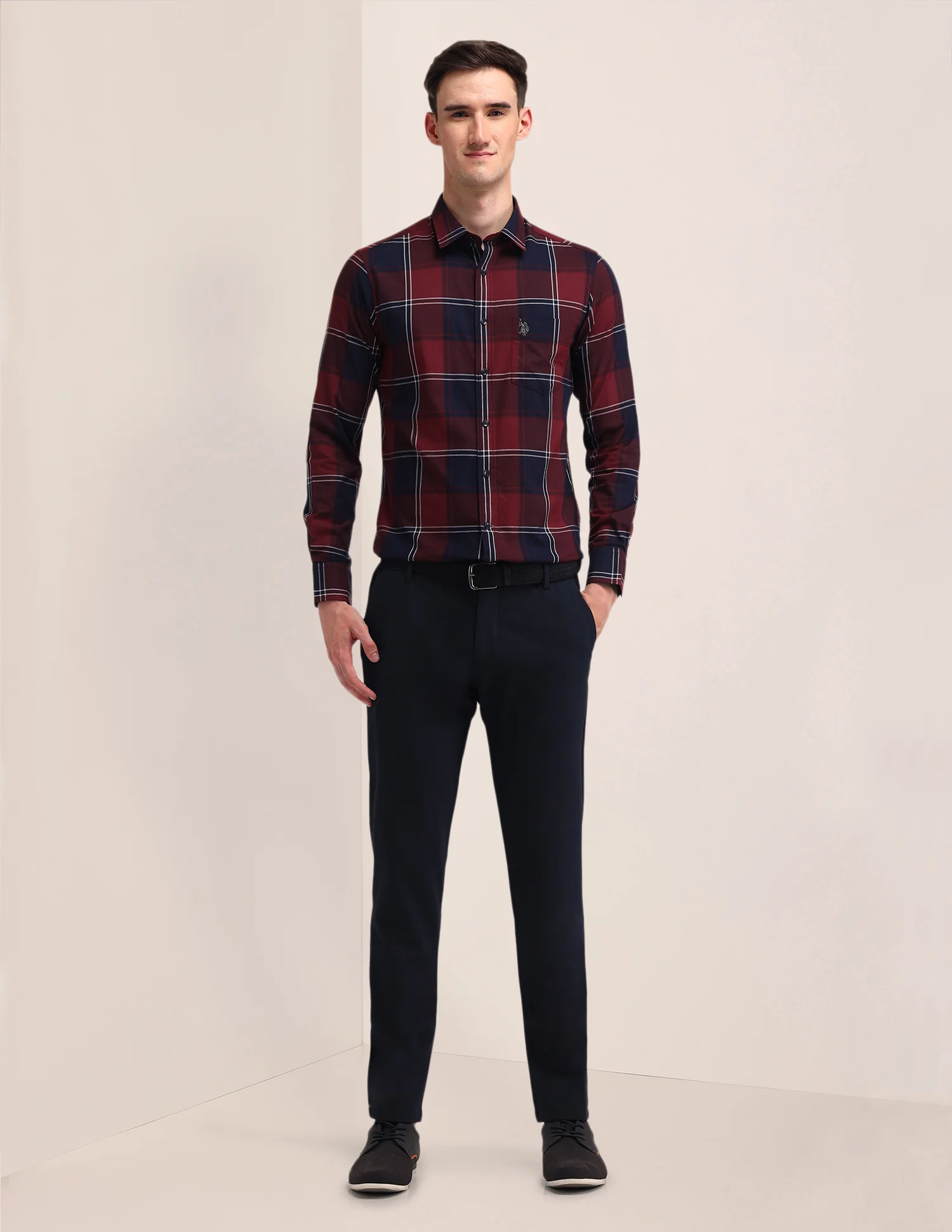Tailored Fit Tartan Checks Shirt - Image 3