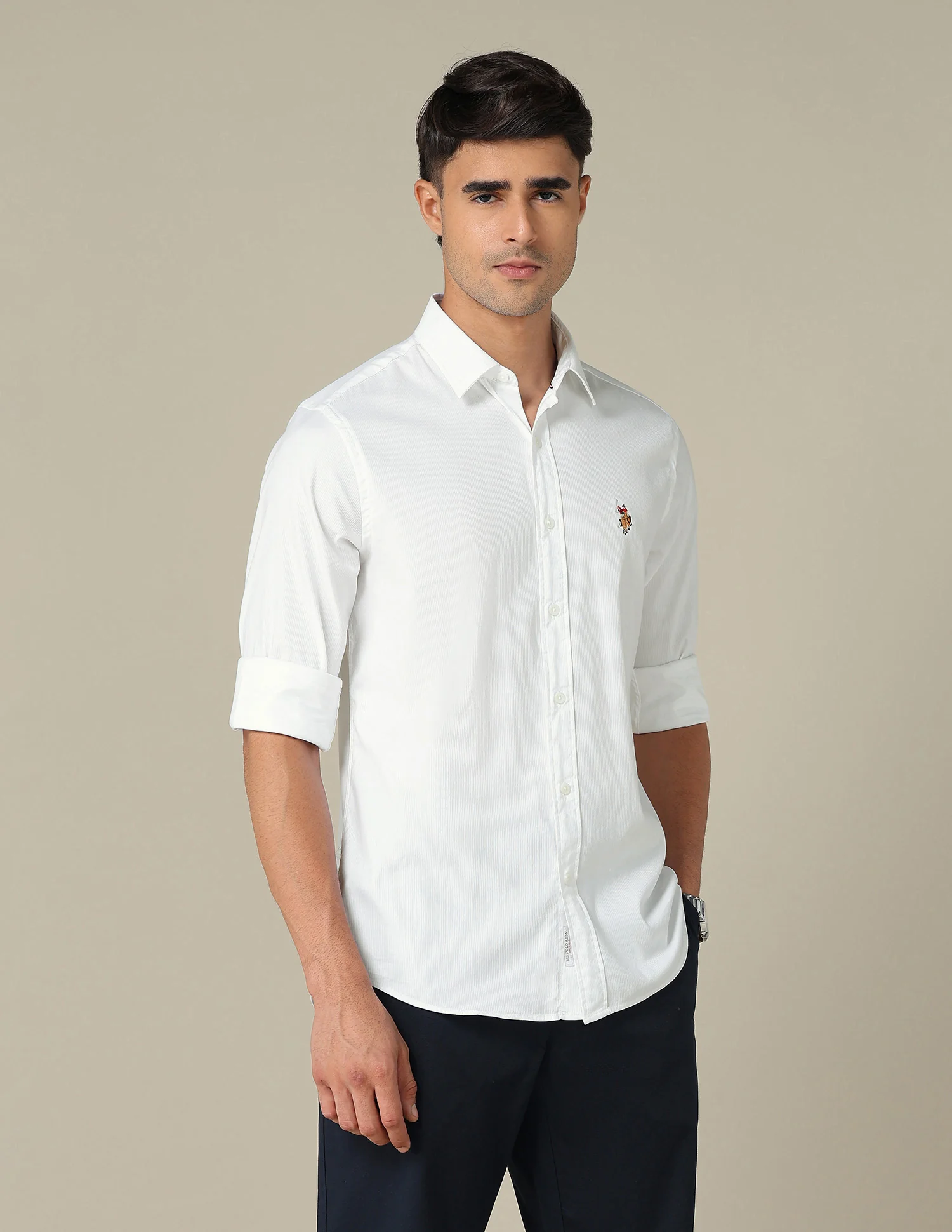 Tailored Fit Textured Shirt - Image 4