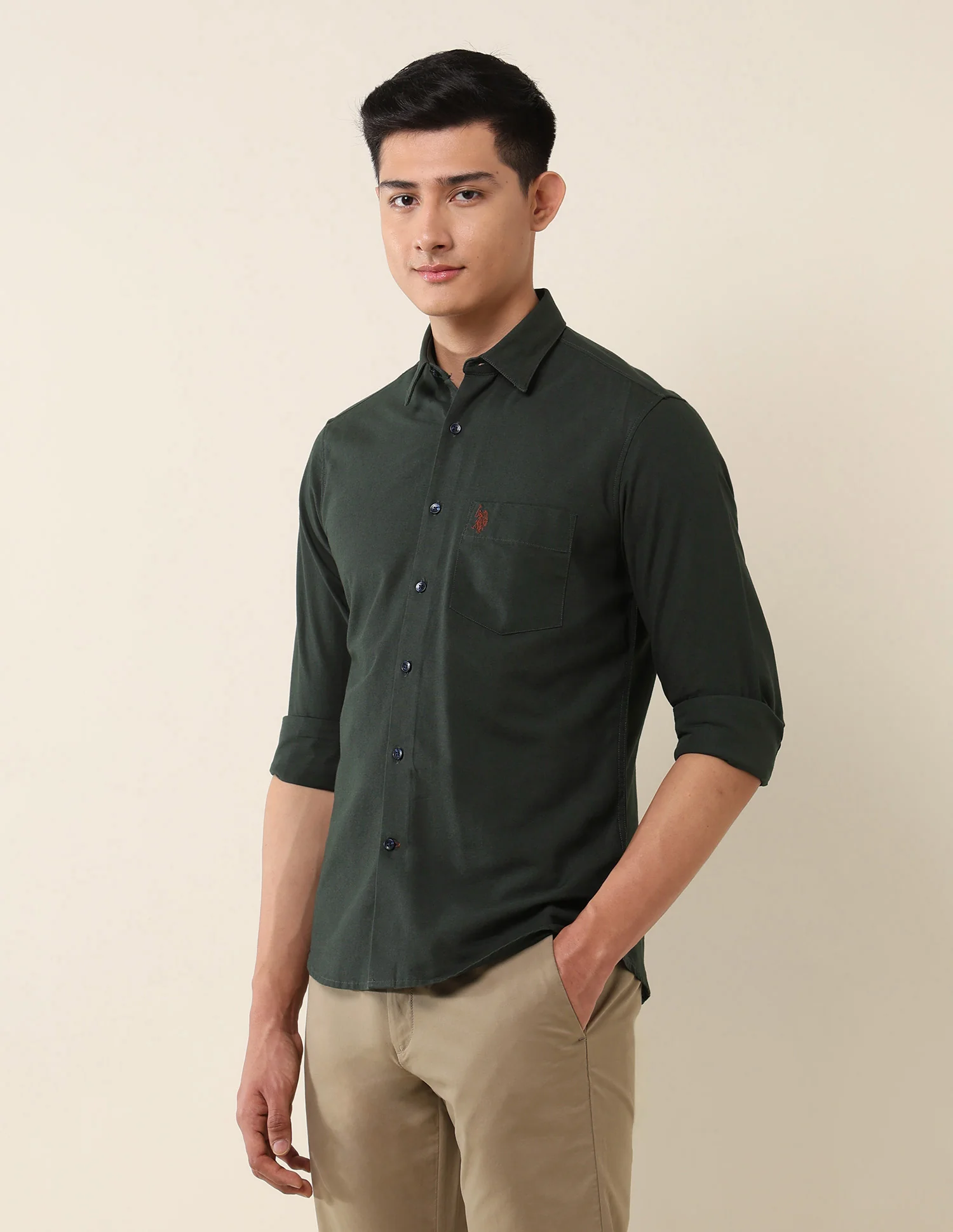 Tailored Fit Twill Shirt - Image 4