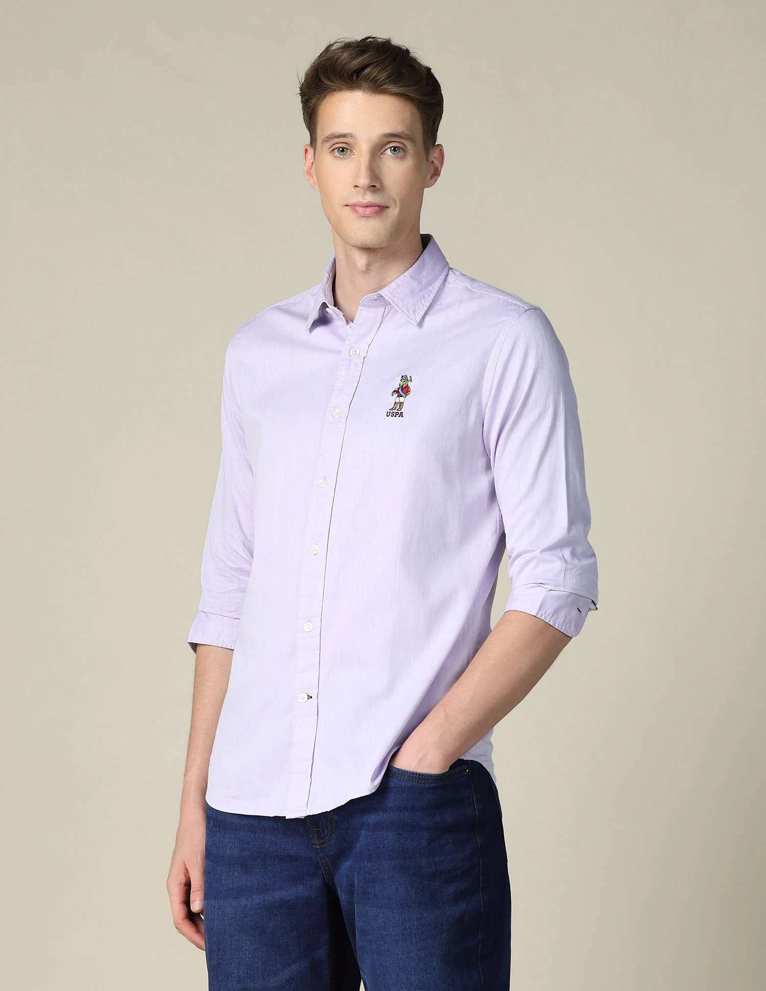 Tailored Fit Twill Shirt - Image 4
