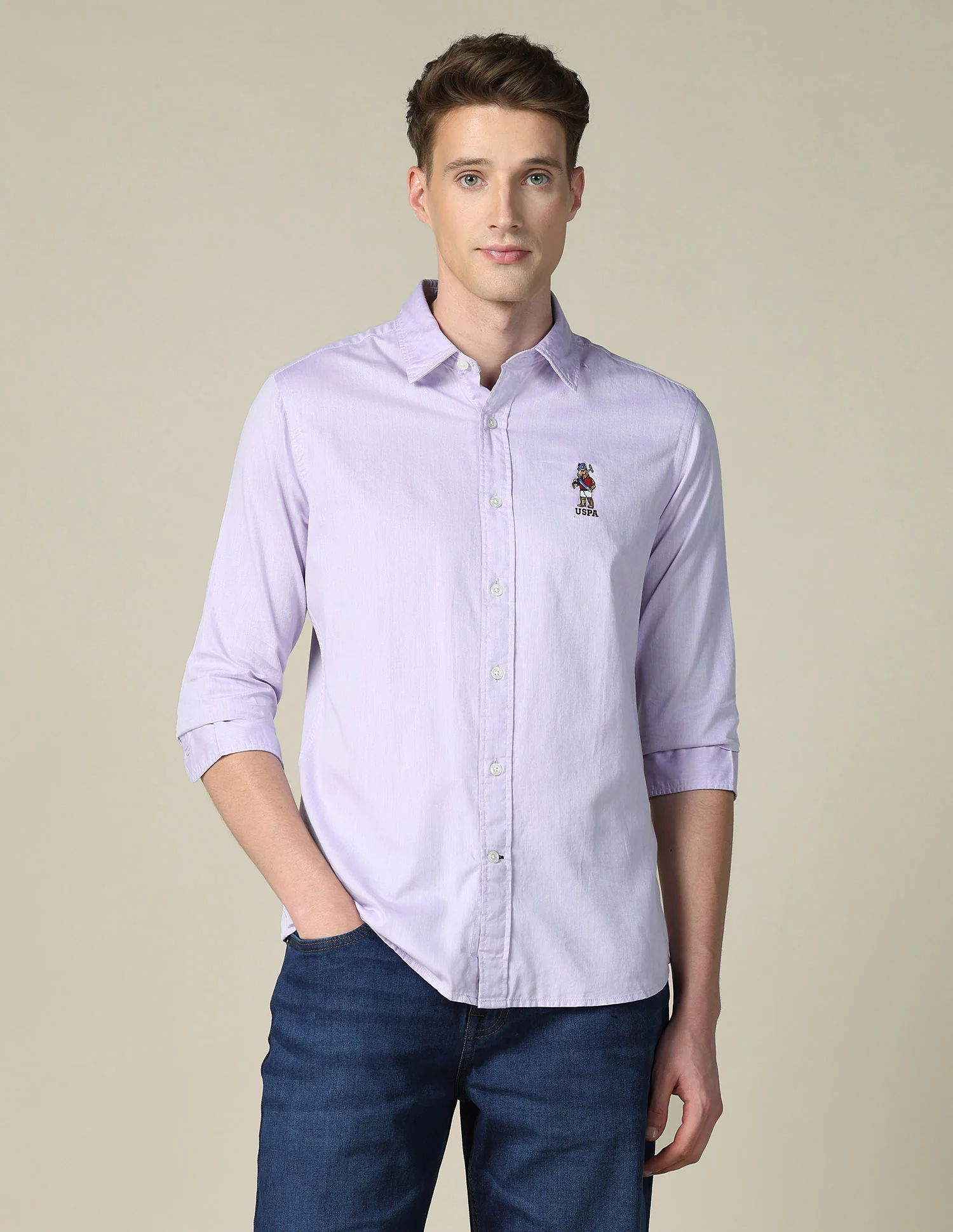 Tailored Fit Twill Shirt - Image 6
